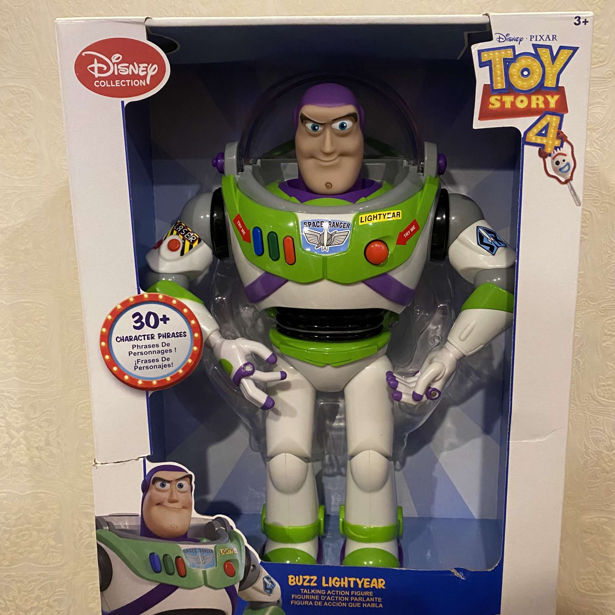 Buzz Lightyear action figure in a Toy Story 4 box, photo 2 of 4