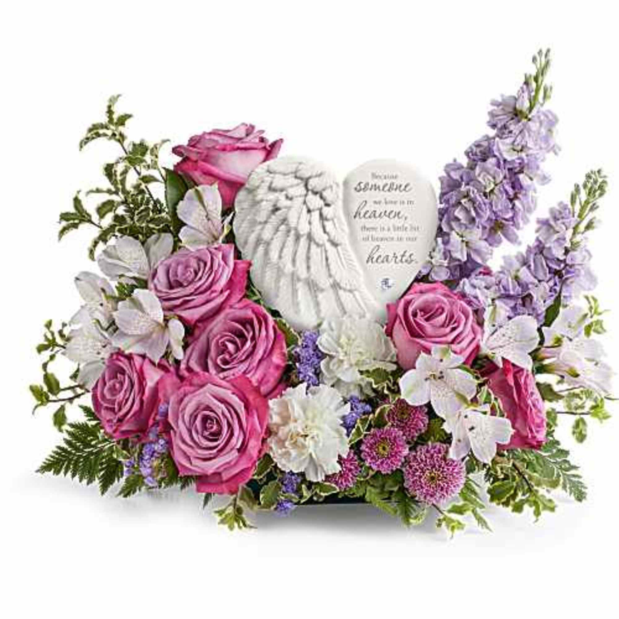A heartfelt tribute to a cherished life, Remembering Love Bouquet surrounds the