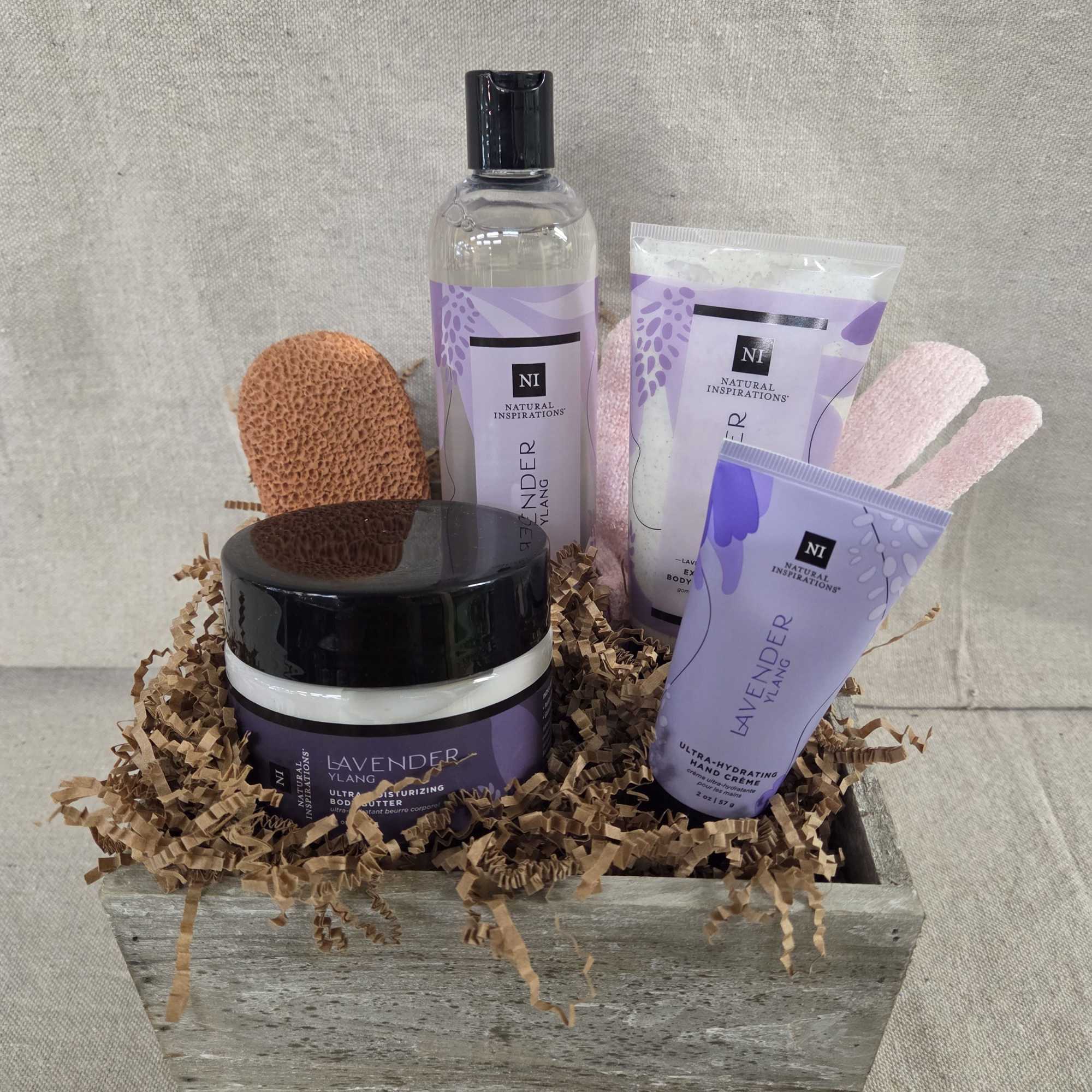 Lavender Ylang Spa Basket - A soft, seductive, gentle fragrance that relaxes