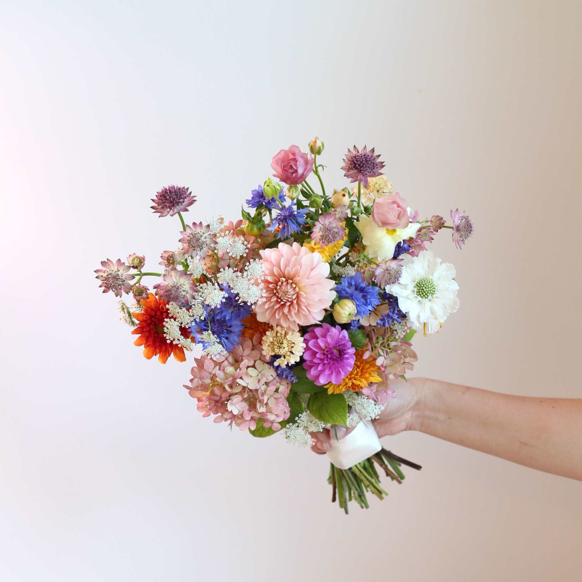 Ribbon-wrapped bouquet and matching boutonniere in your choice of colors. Please specify, photo 2 of 2