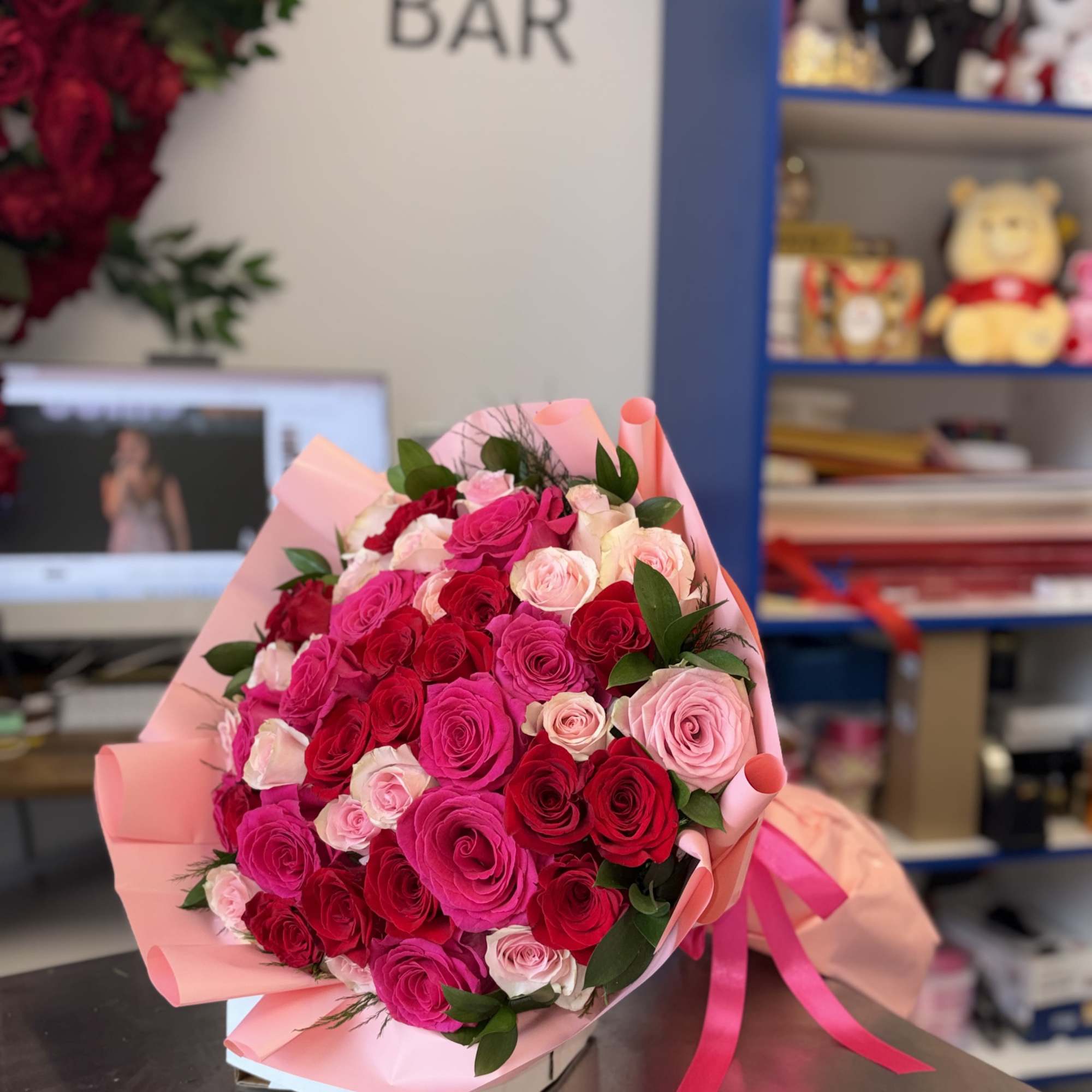 Ramo de 50 rosas para dia de la madre Long Island New