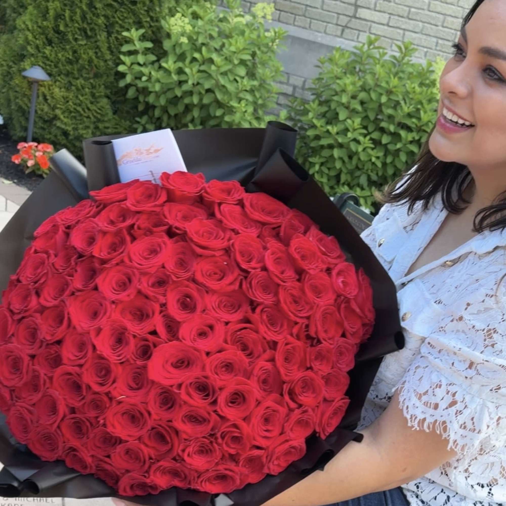 Ramo con 100 rosas de tallo de 60 a 70 centimetros de, photo 4 of 5