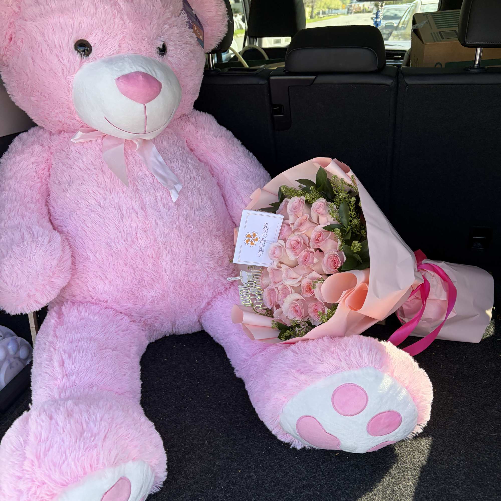 Regalo para quincea&ntilde;era rosas y peluche, photo 2 of 3