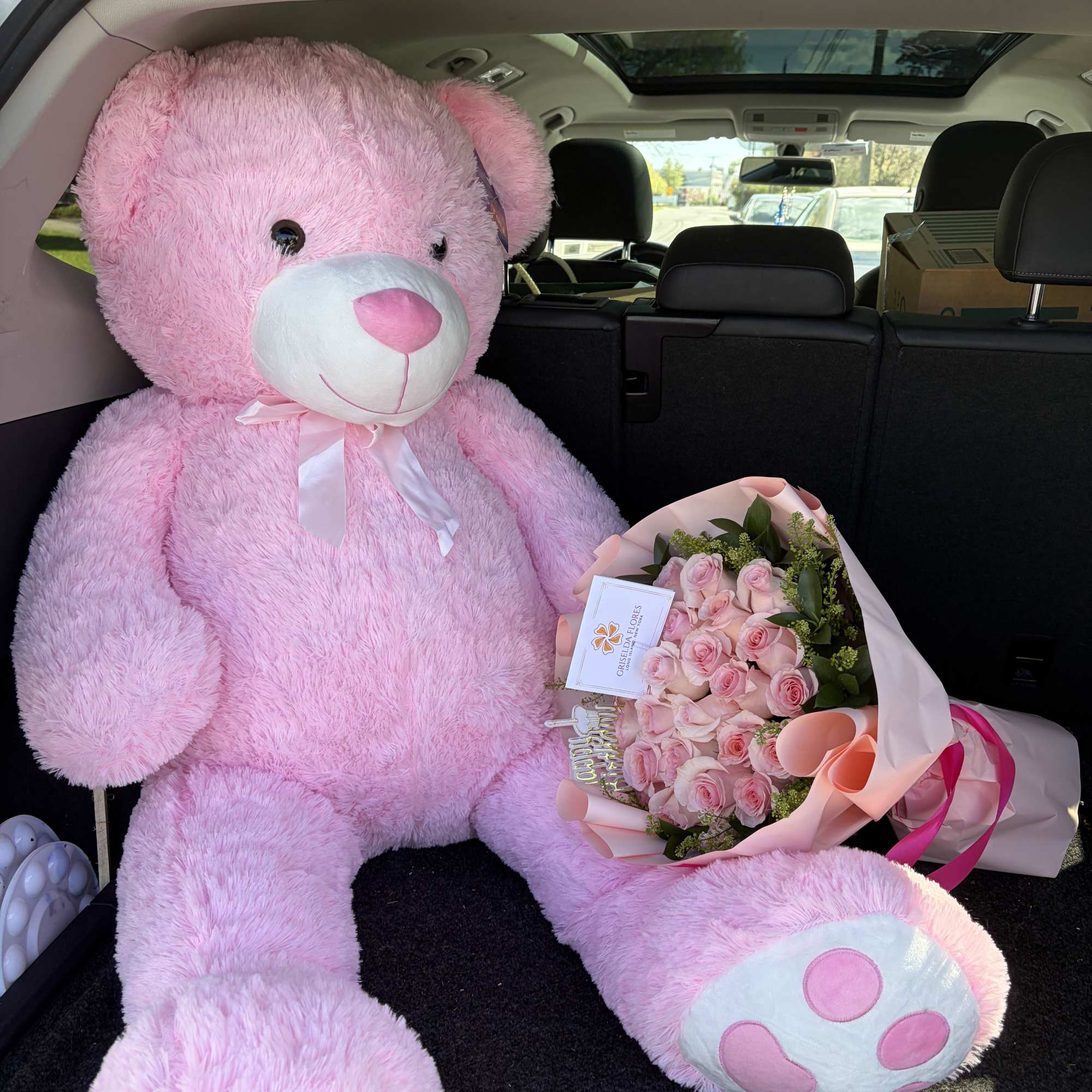 Regalo para quincea&ntilde;era rosas y peluche, photo 3 of 3