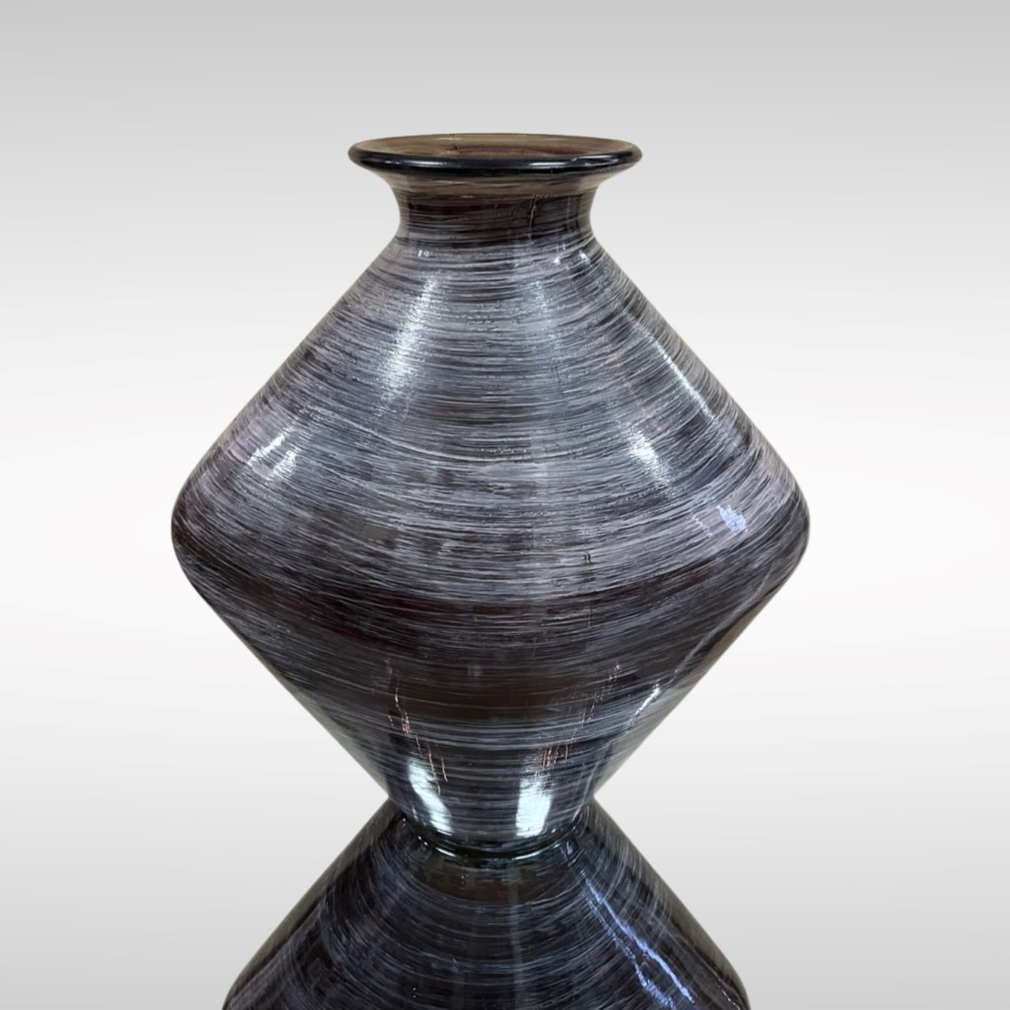 Rare Handmade Conical Ceramic Vase. Perfect for decoration. Made in Spain.