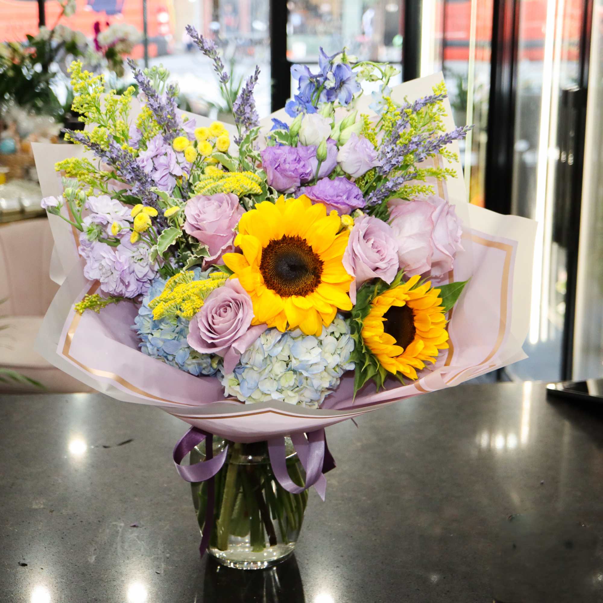 Sun-kissed  is one of the newest arrangement in our summer collection, photo 3 of 3