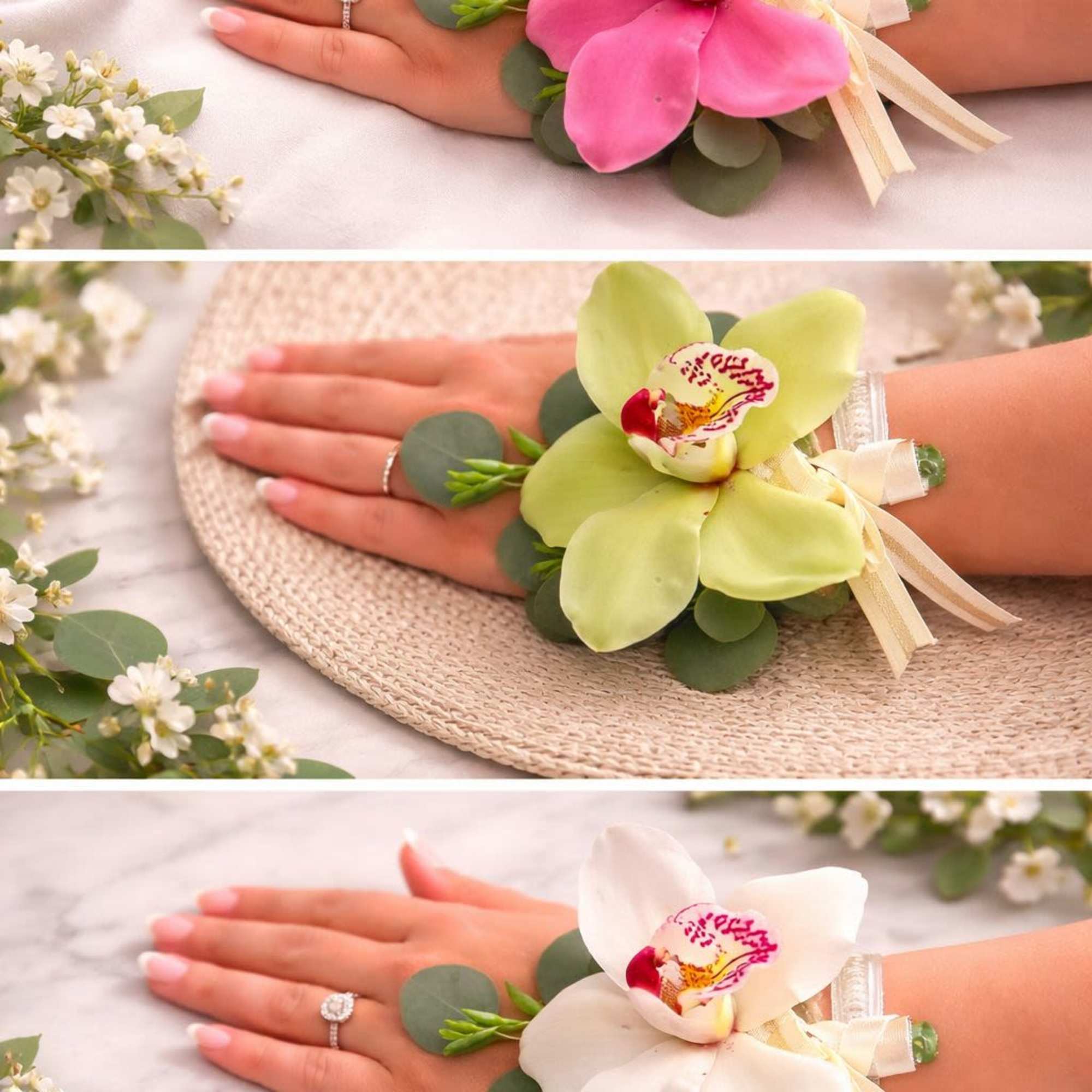 Orchid Wrist Corsage &ndash; $65

Elegant wrist corsage designed with a fresh orchid, photo 2 of 2