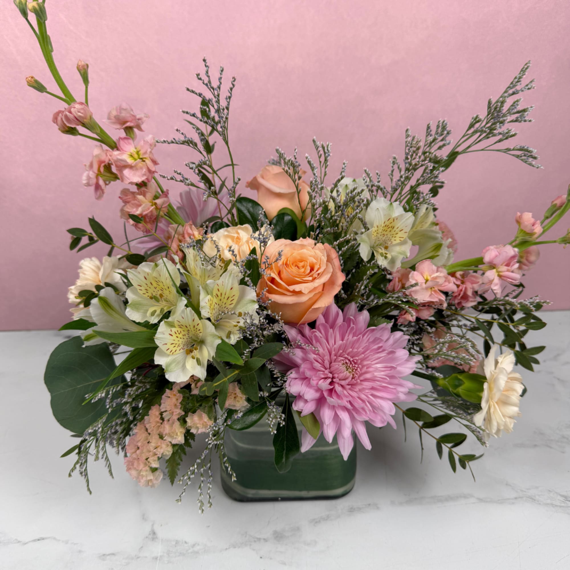 Our Soft &amp; Sentimental Cube features a gentle blend of blush, ivory, photo 2 of 4