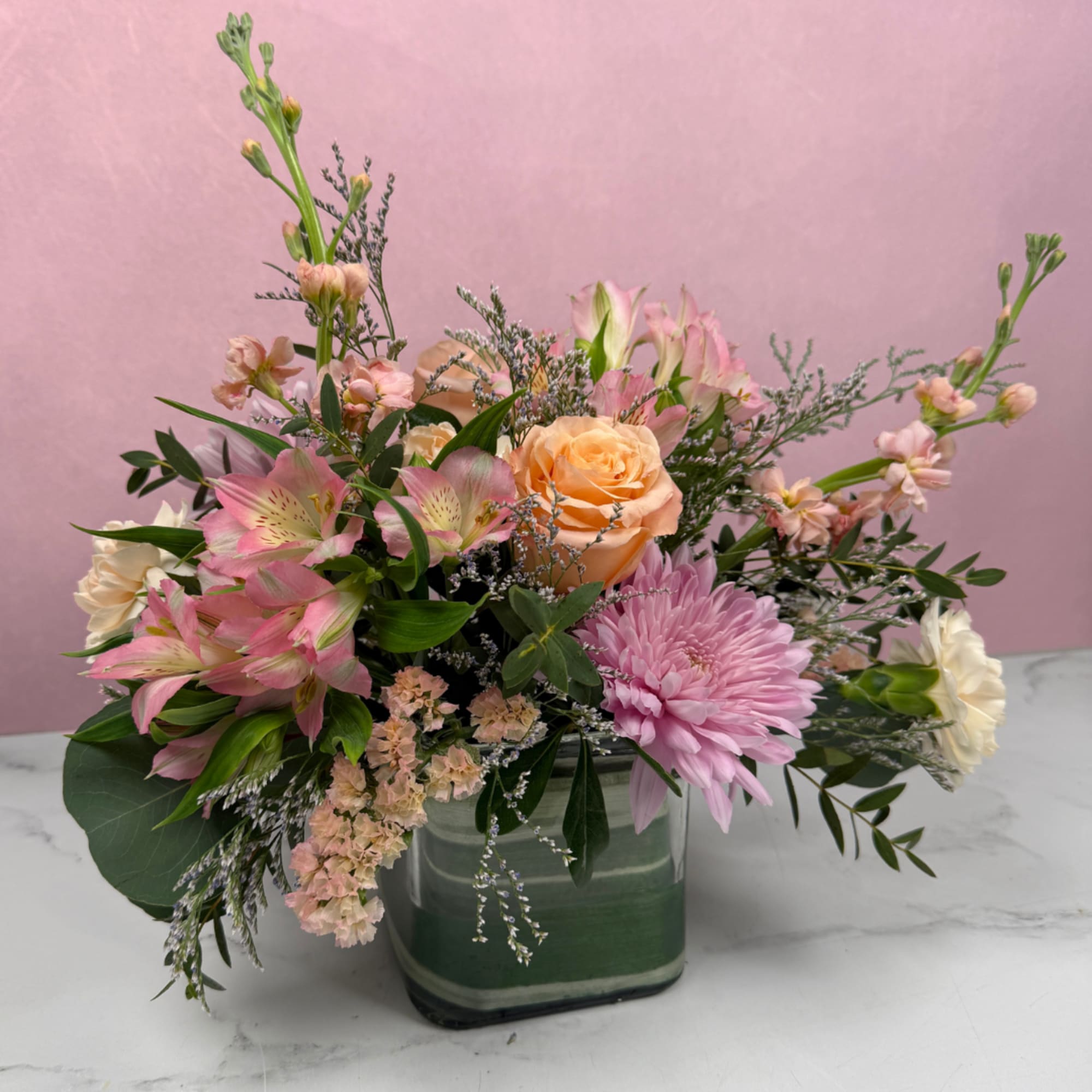 Our Soft &amp; Sentimental Cube features a gentle blend of blush, ivory, photo 3 of 4