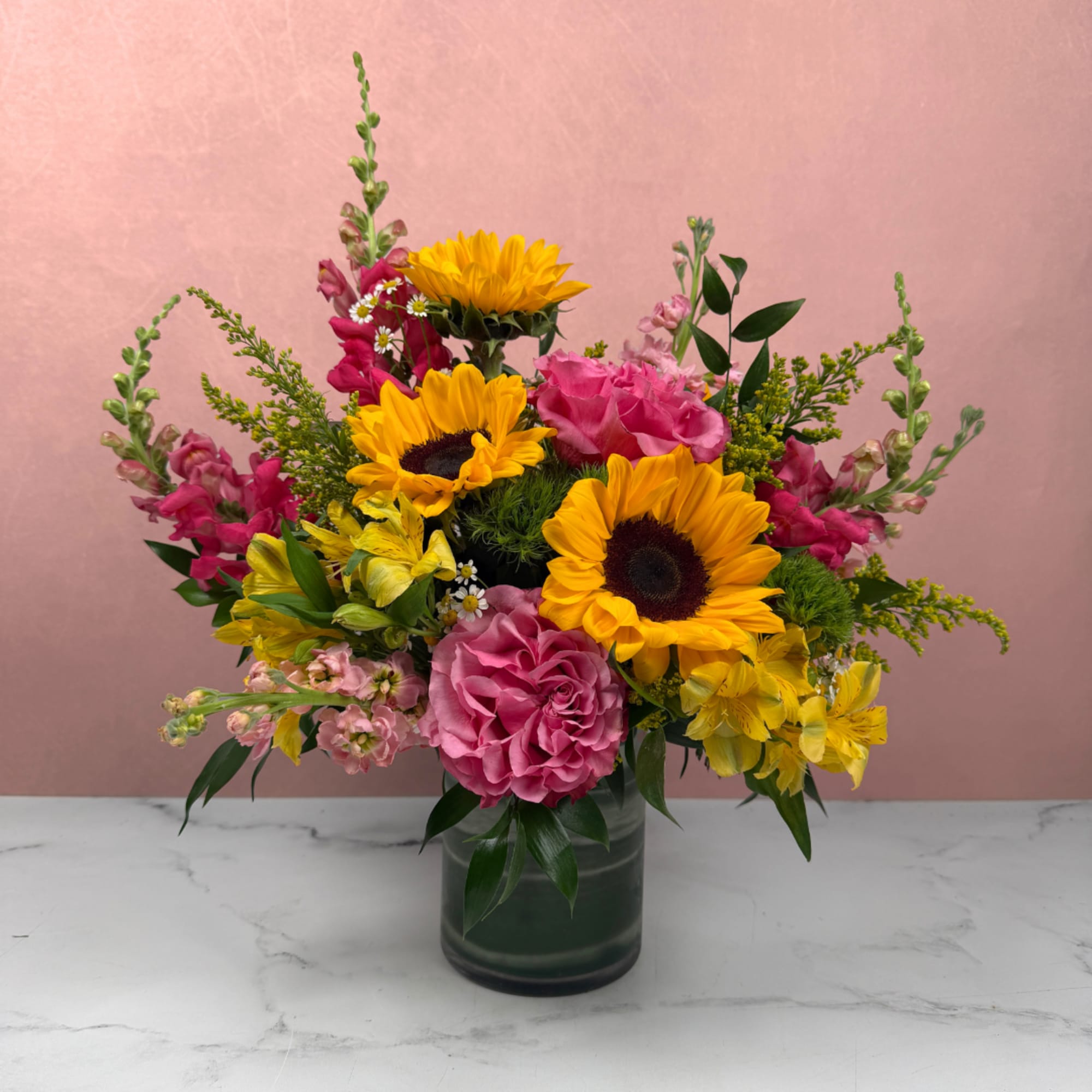A bold and lively arrangement filled with bright, colorful blooms that feel, photo 2 of 4