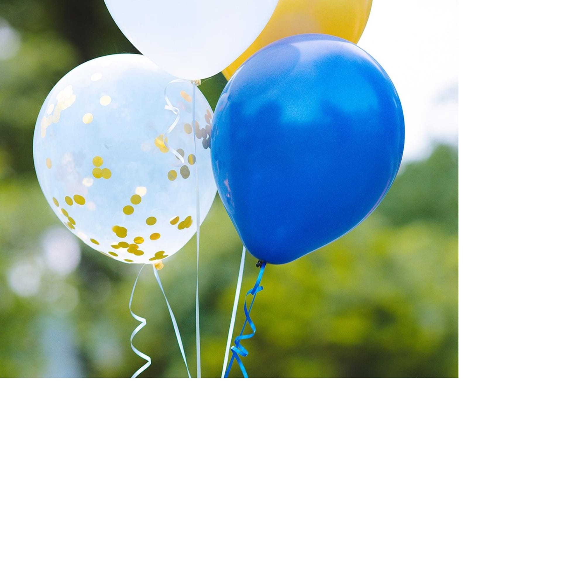 Add a few balloons to your order. We sell them in a