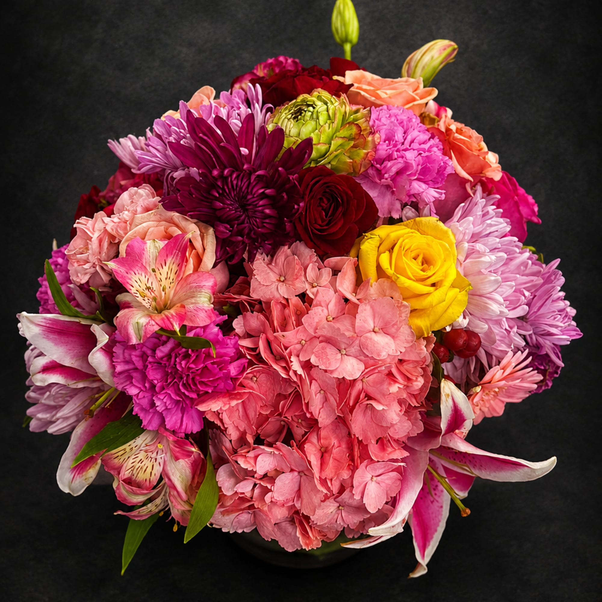 A lovely lower popular cube arrangement with colors blending together exquisitly. 