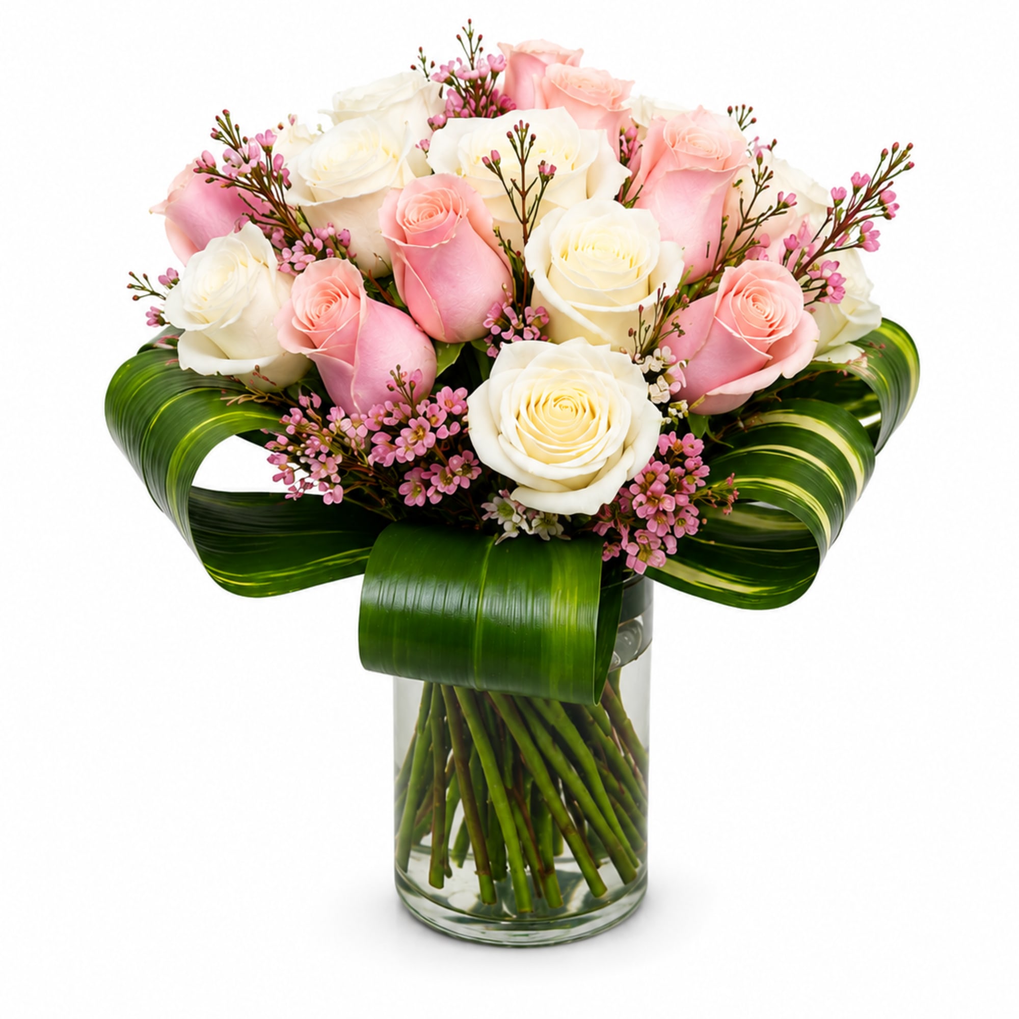 Luxury Love by BloomNation&trade; 

An exquisite rose arrangement designed to impress at