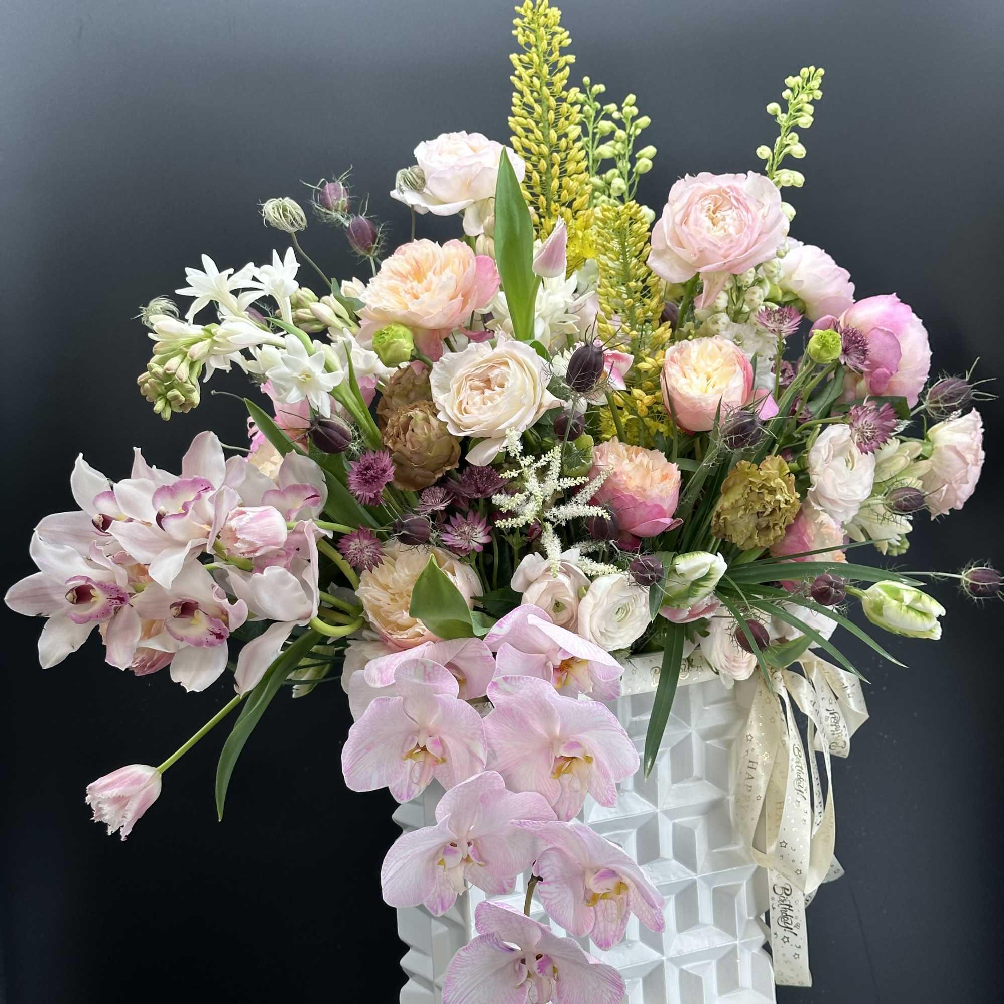An exquisite ,one - of -a -kind floral arrangement designed for those, photo 7 of 8