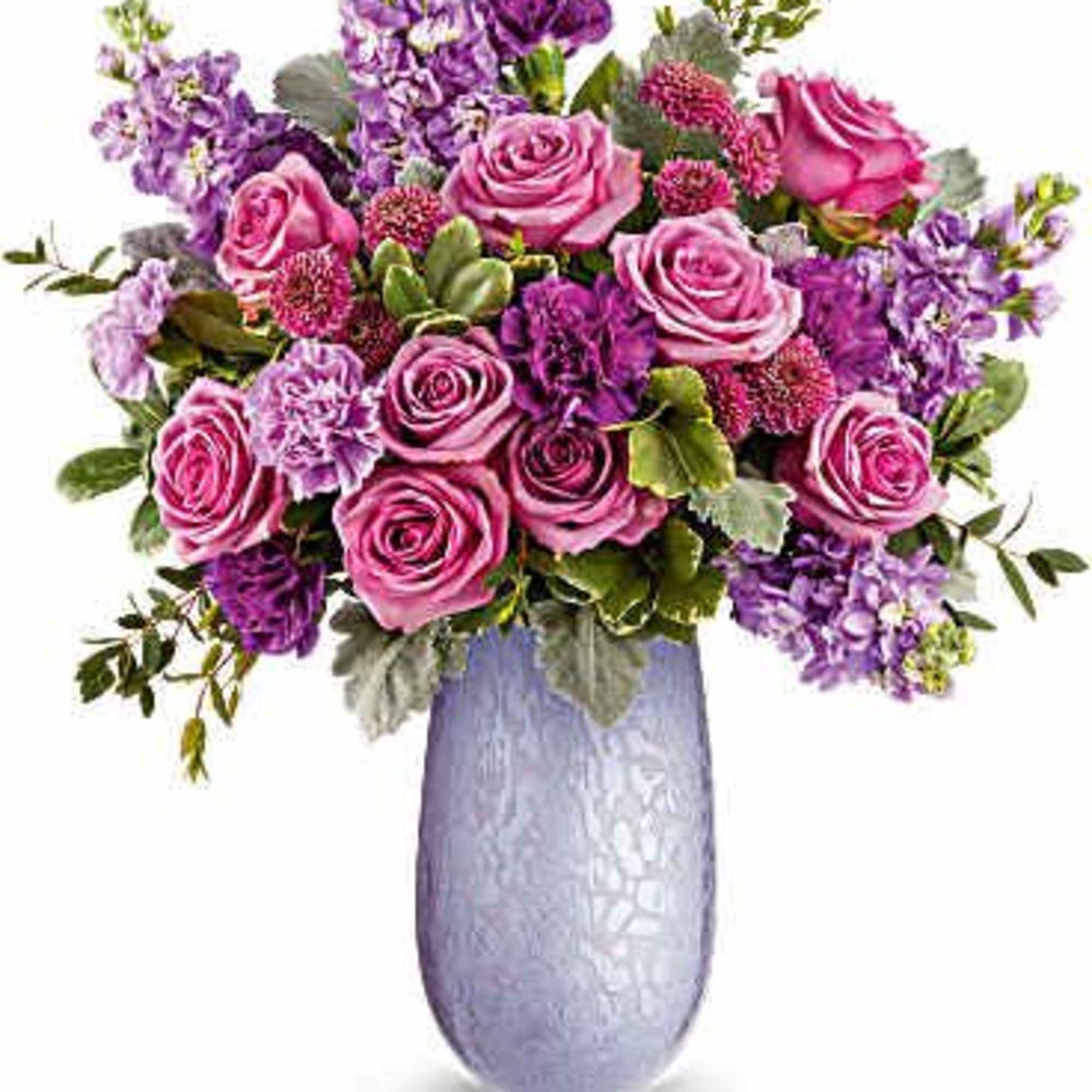Capture Mom's heart with the Vivi vase, crafted from hand-blown art glass