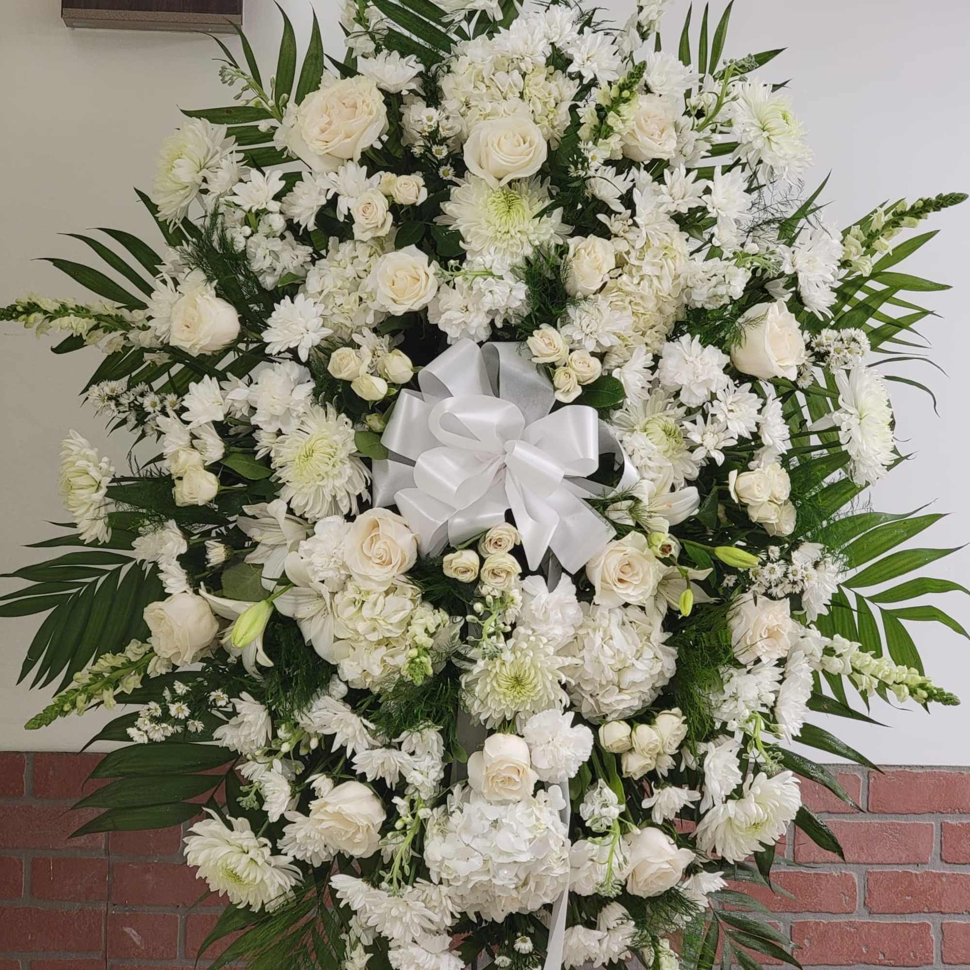 All white flowers.