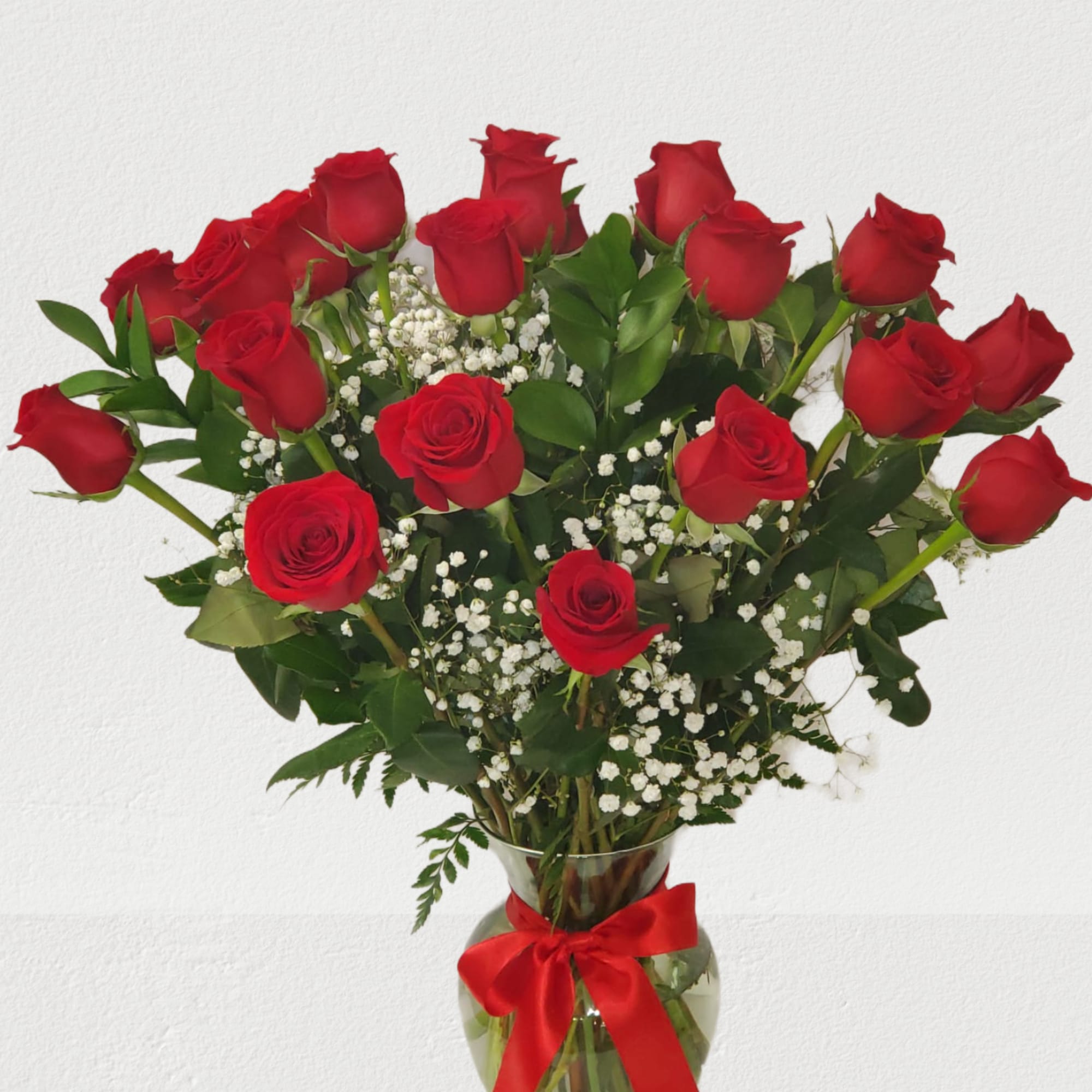 Red Rose's in a vase always make someone happy they came 3