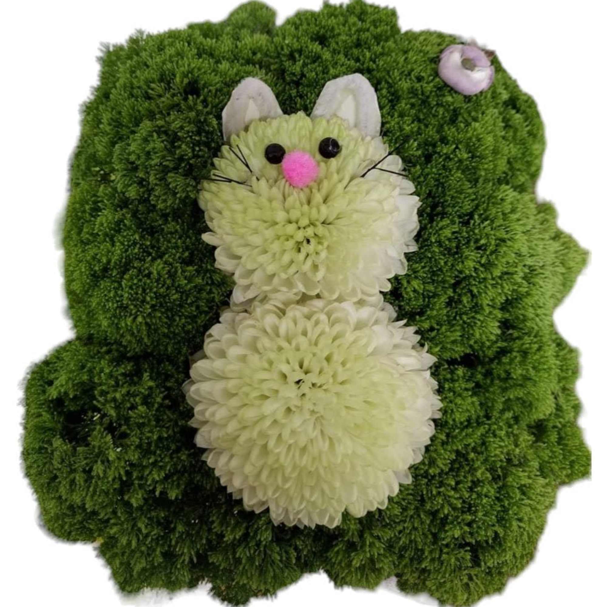 This delightful arrangement features a charming glass cube filled with vibrant greenery, photo 5 of 5