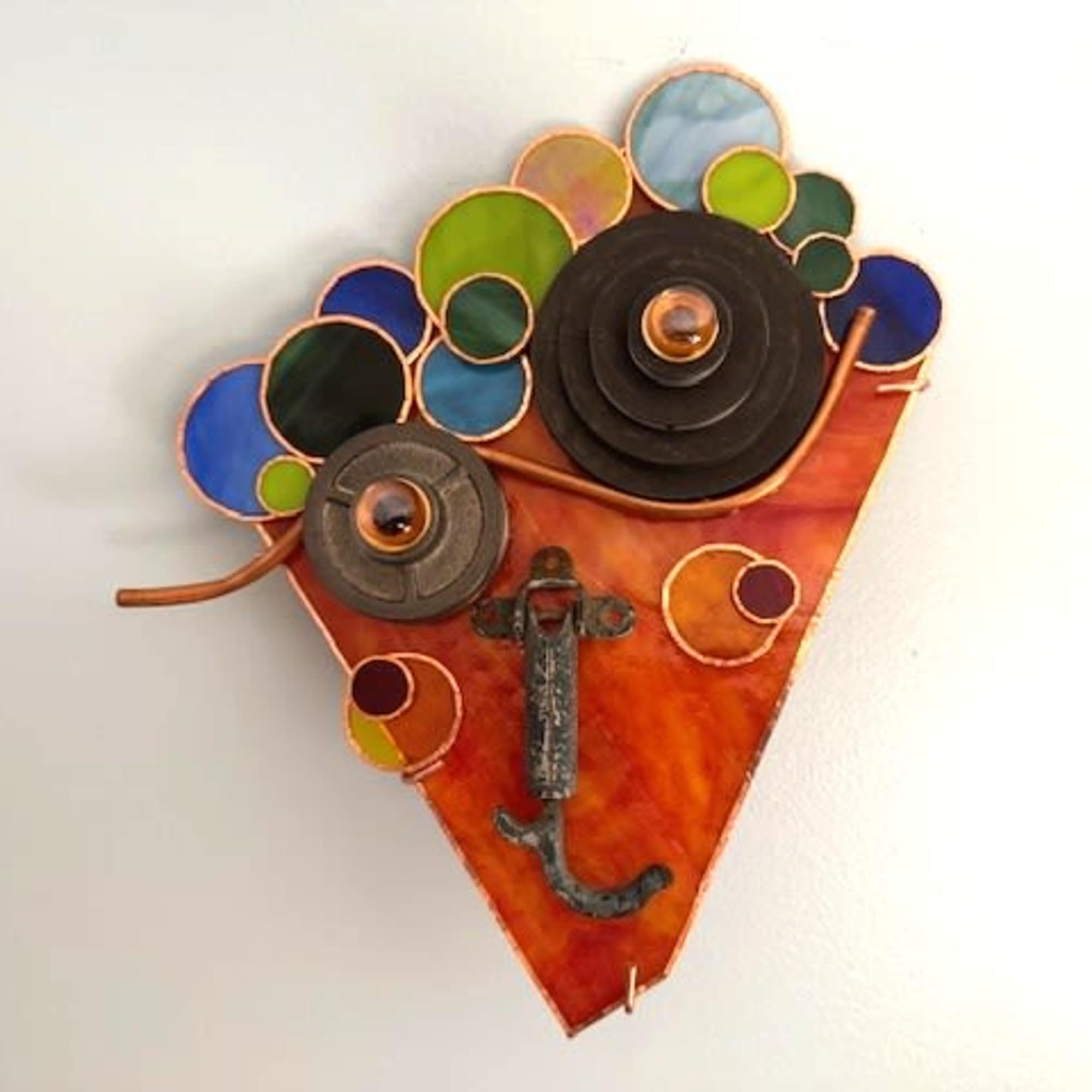 Bright, whimsical and full of color, this wall-mounted flower arrangement alternative makes, photo 2 of 2