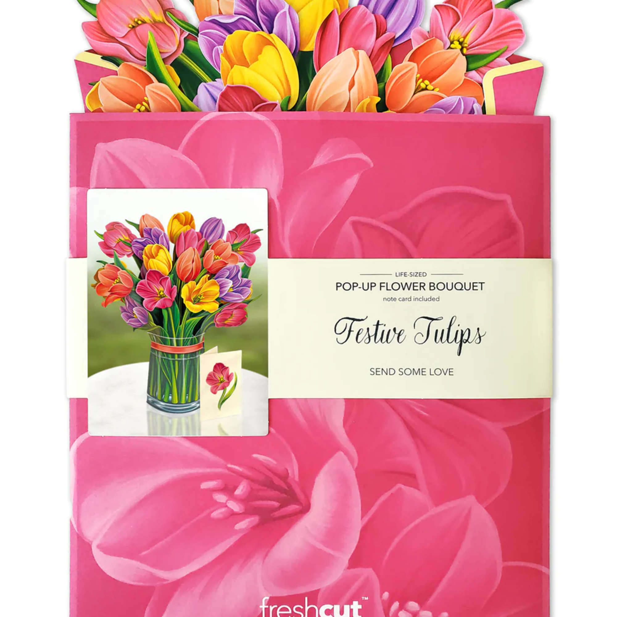 Stunning paper floral bouquet pops open and brings color to any room., photo 2 of 3