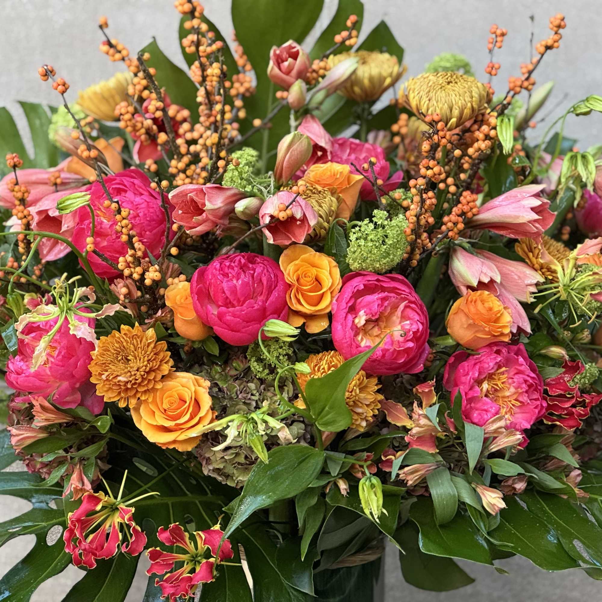 For the discerning connoisseur, this extravagant, seasonal assortment of coral charm peonies, photo 5 of 6