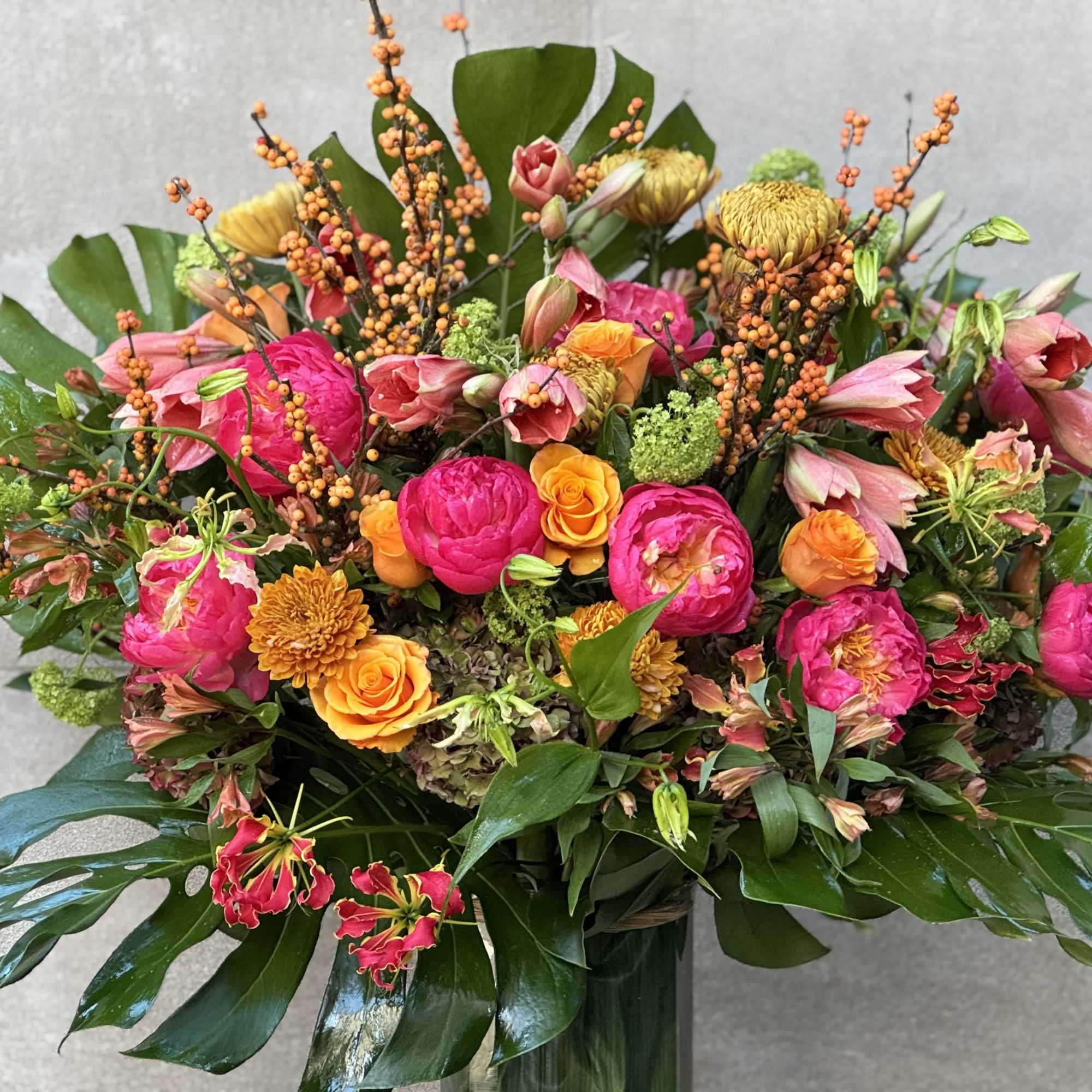 For the discerning connoisseur, this extravagant, seasonal assortment of coral charm peonies, photo 6 of 6