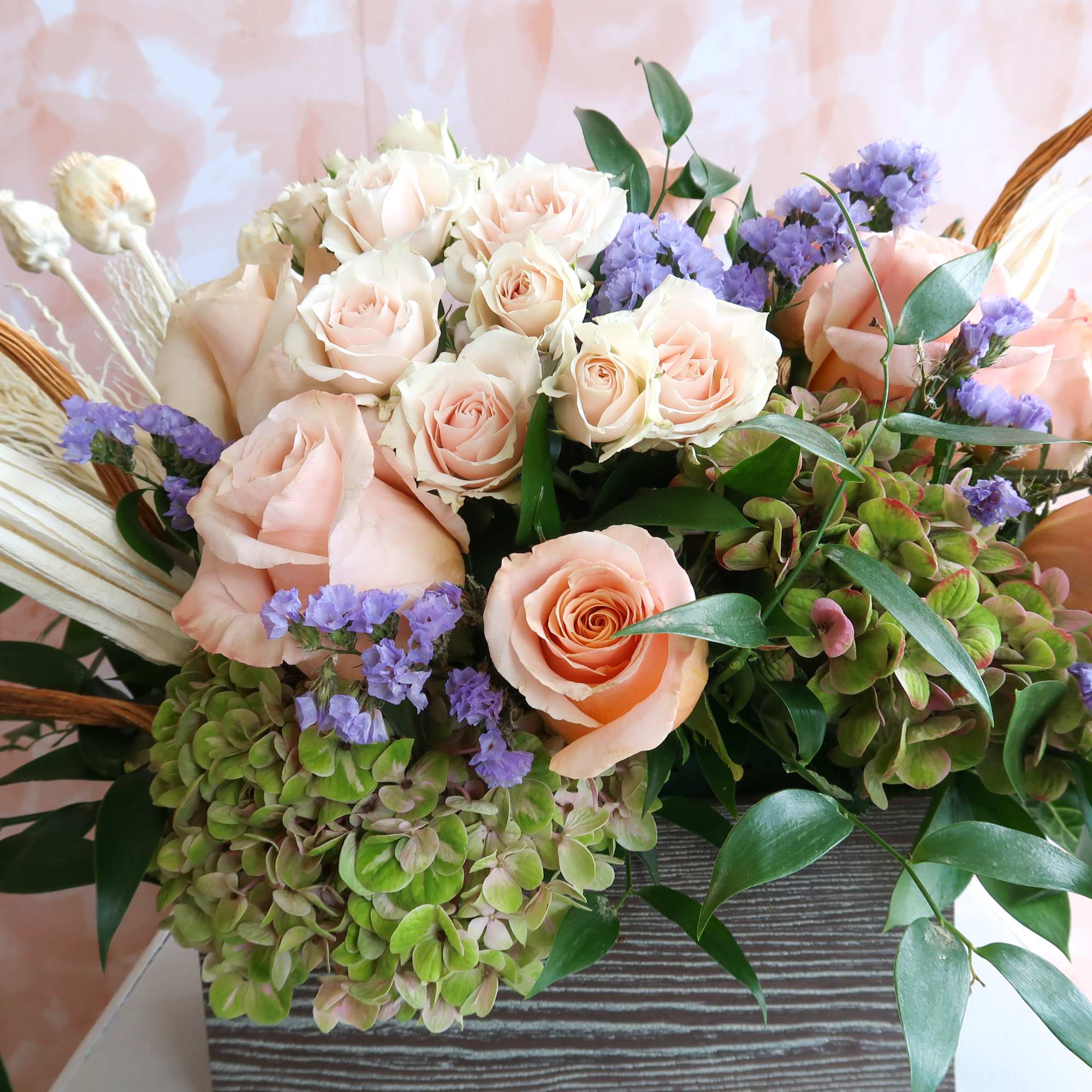 Hoppy Easter! Enjoy Easter with our Vintage Pink arrangement and some delicious
