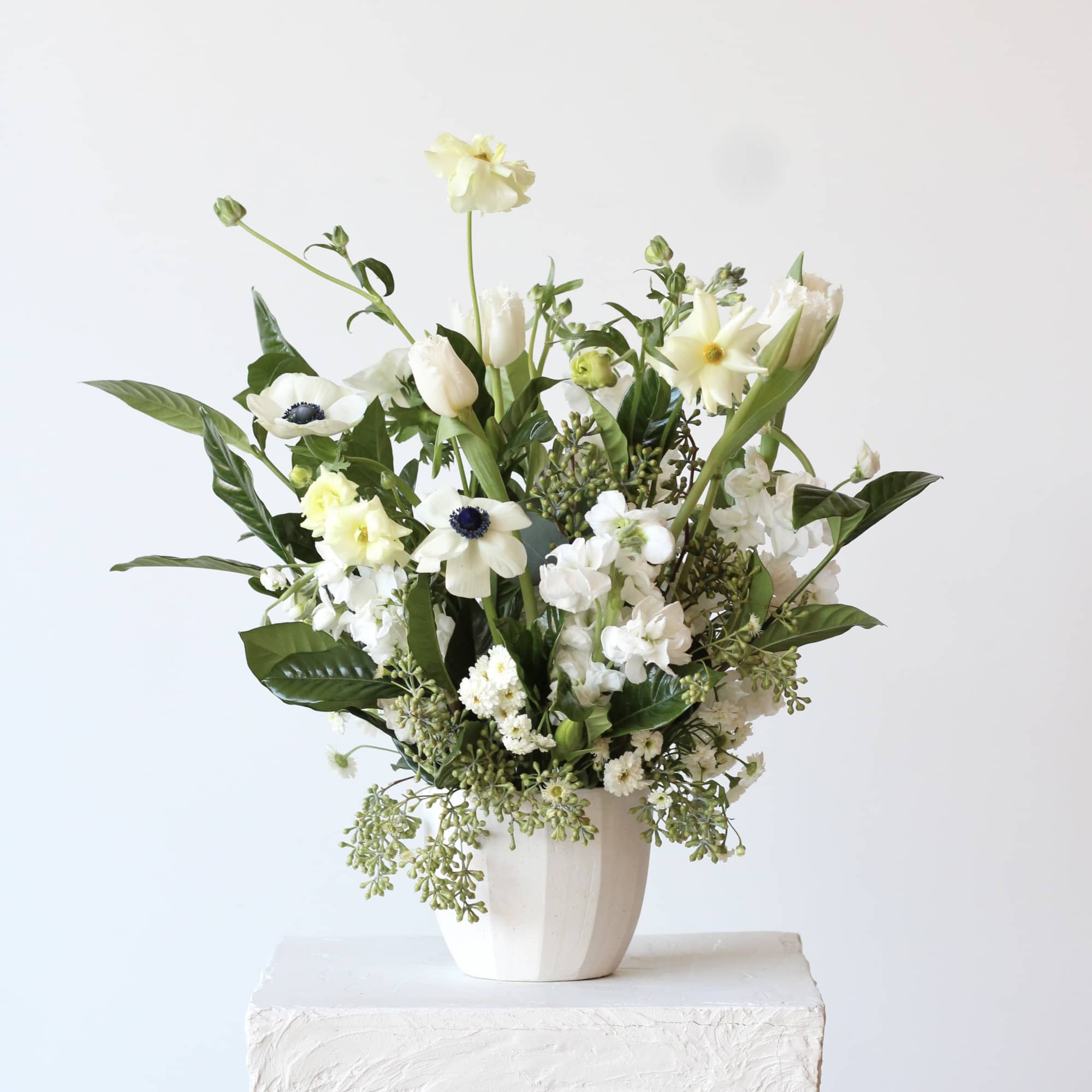 Welcome the effortless elegance and timeless beauty of our Modern Neutral Arrangement., photo 4 of 4