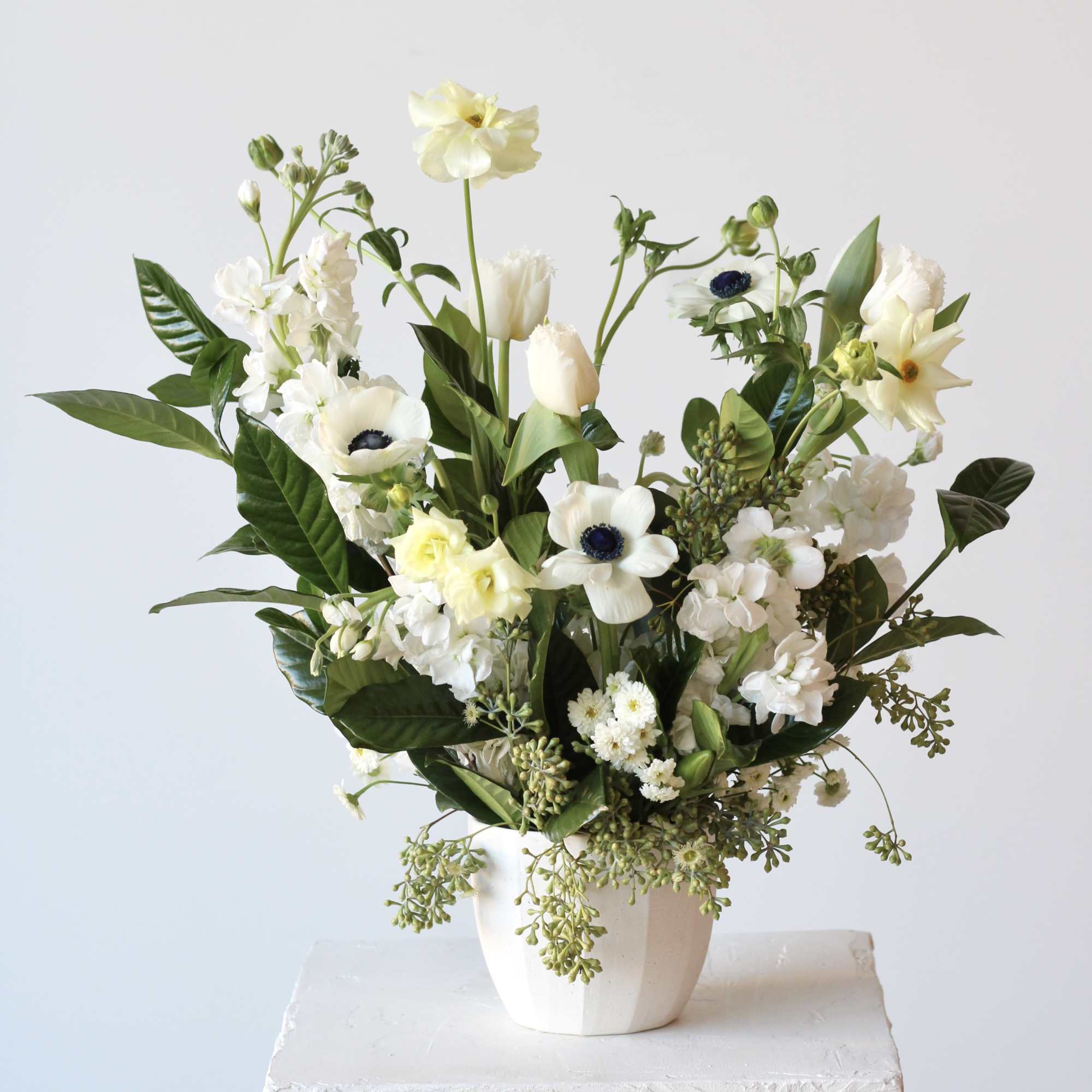 Welcome the effortless elegance and timeless beauty of our Modern Neutral Arrangement., photo 2 of 2