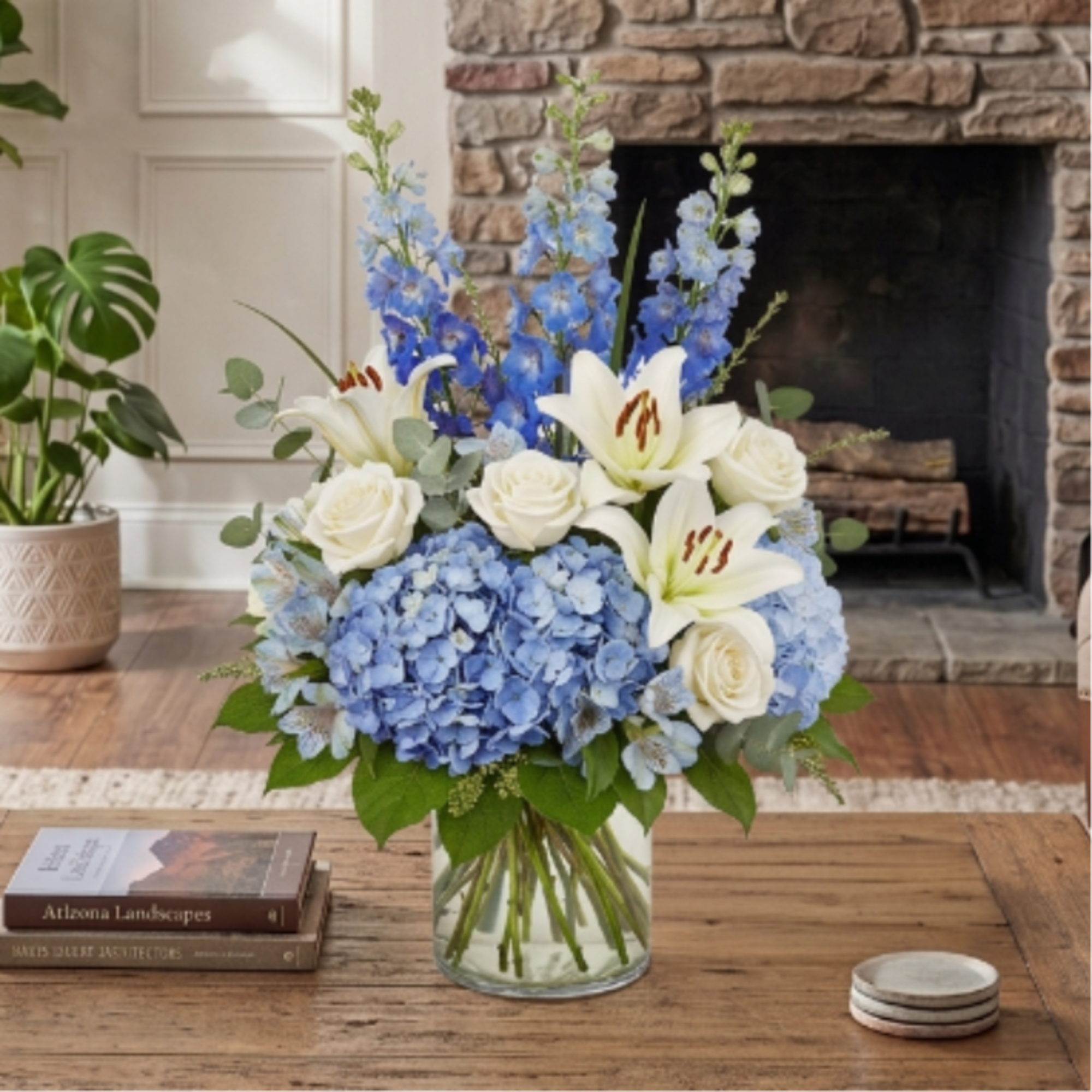 Celebrate the wonder of a new arrival with Azure Dreams, a breathtaking