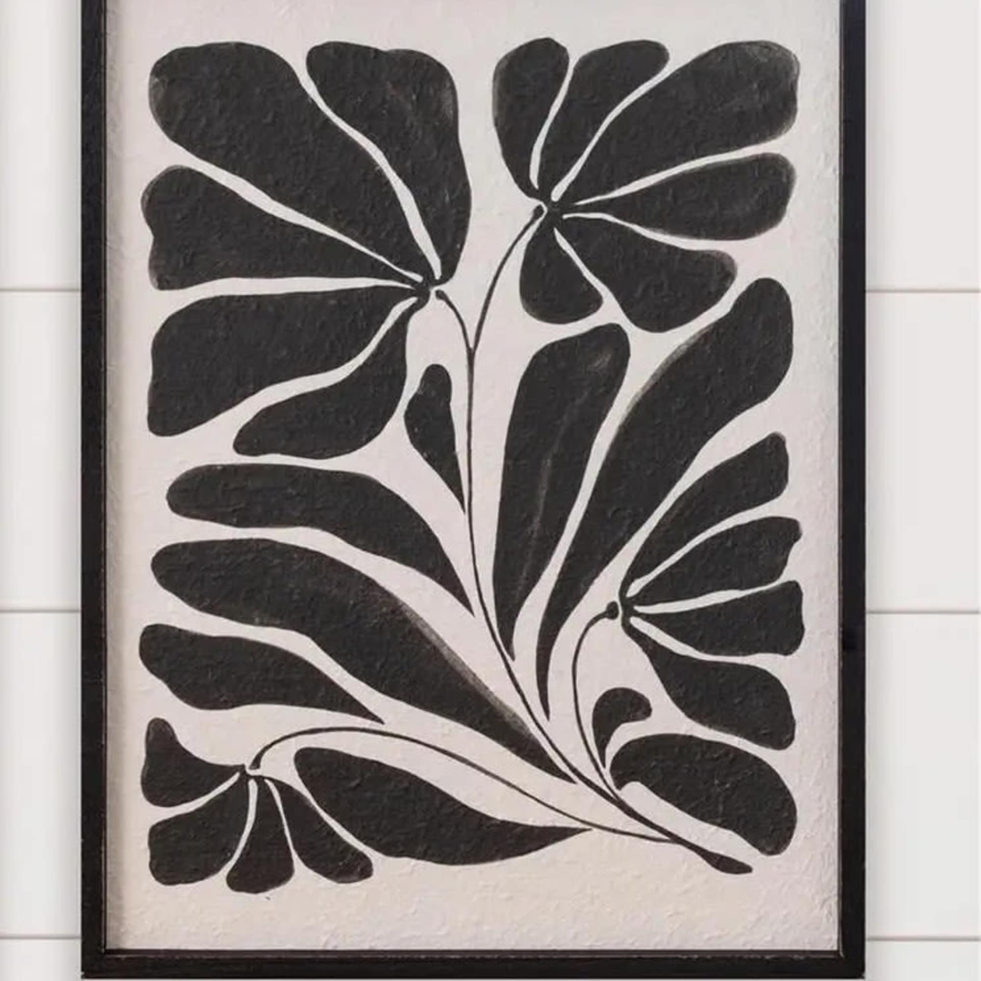 18" x 24" Black and White Botanical Picture - 1 of 2