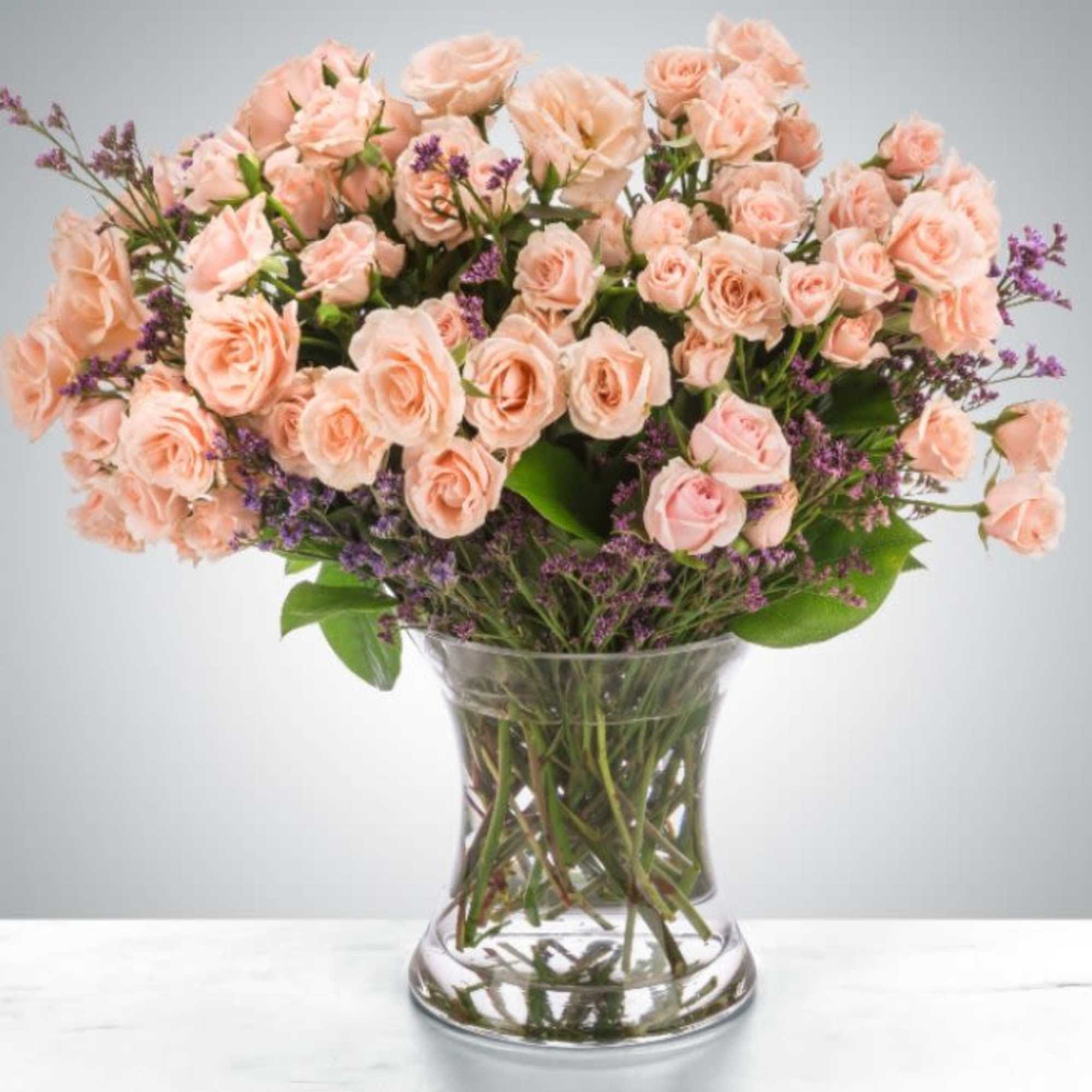 A chic twist on sending somebody the classic dozen, spray roses are