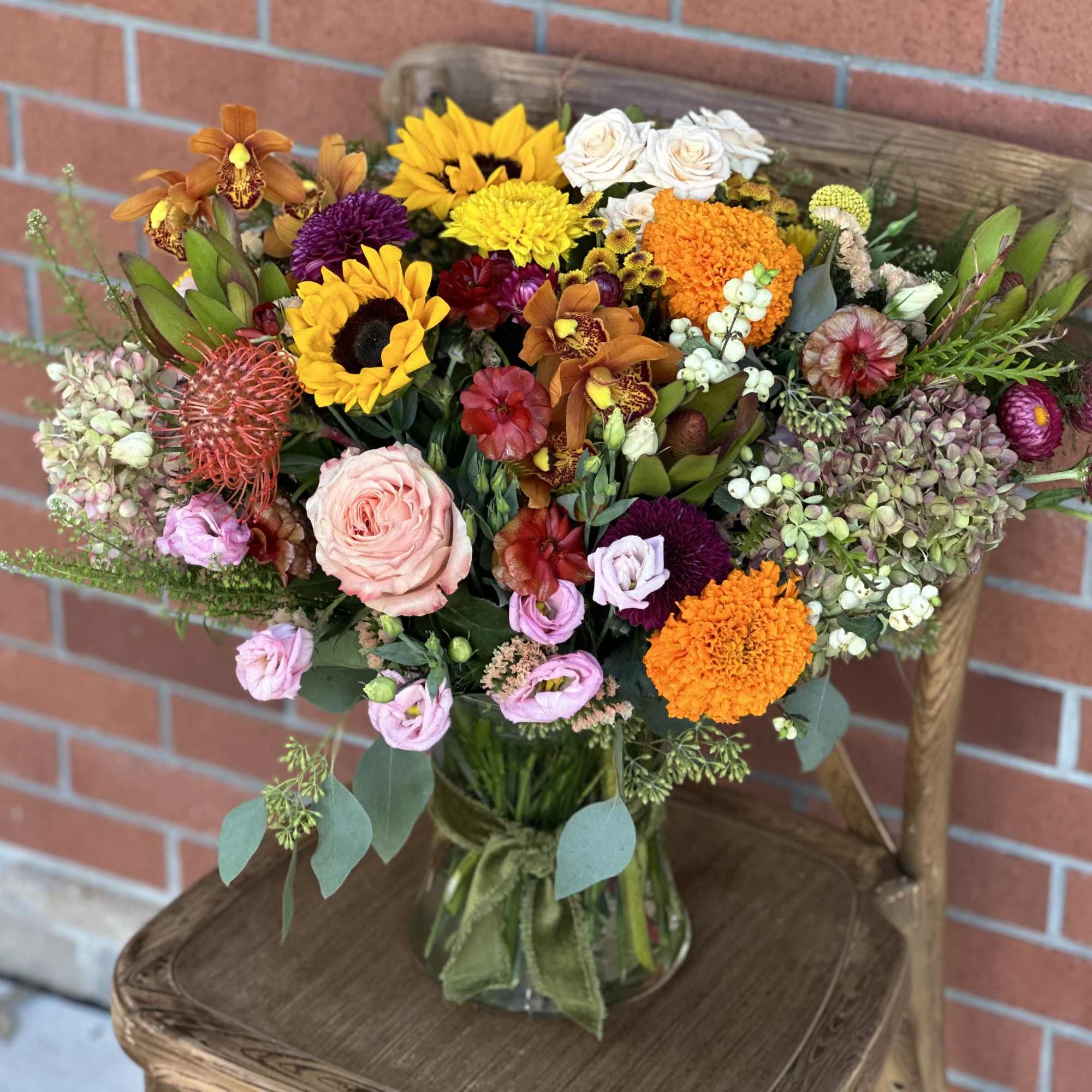 The Farm Fresh Fall Bouquet by Venetian Flowers is a stunning celebration, photo 2 of 3