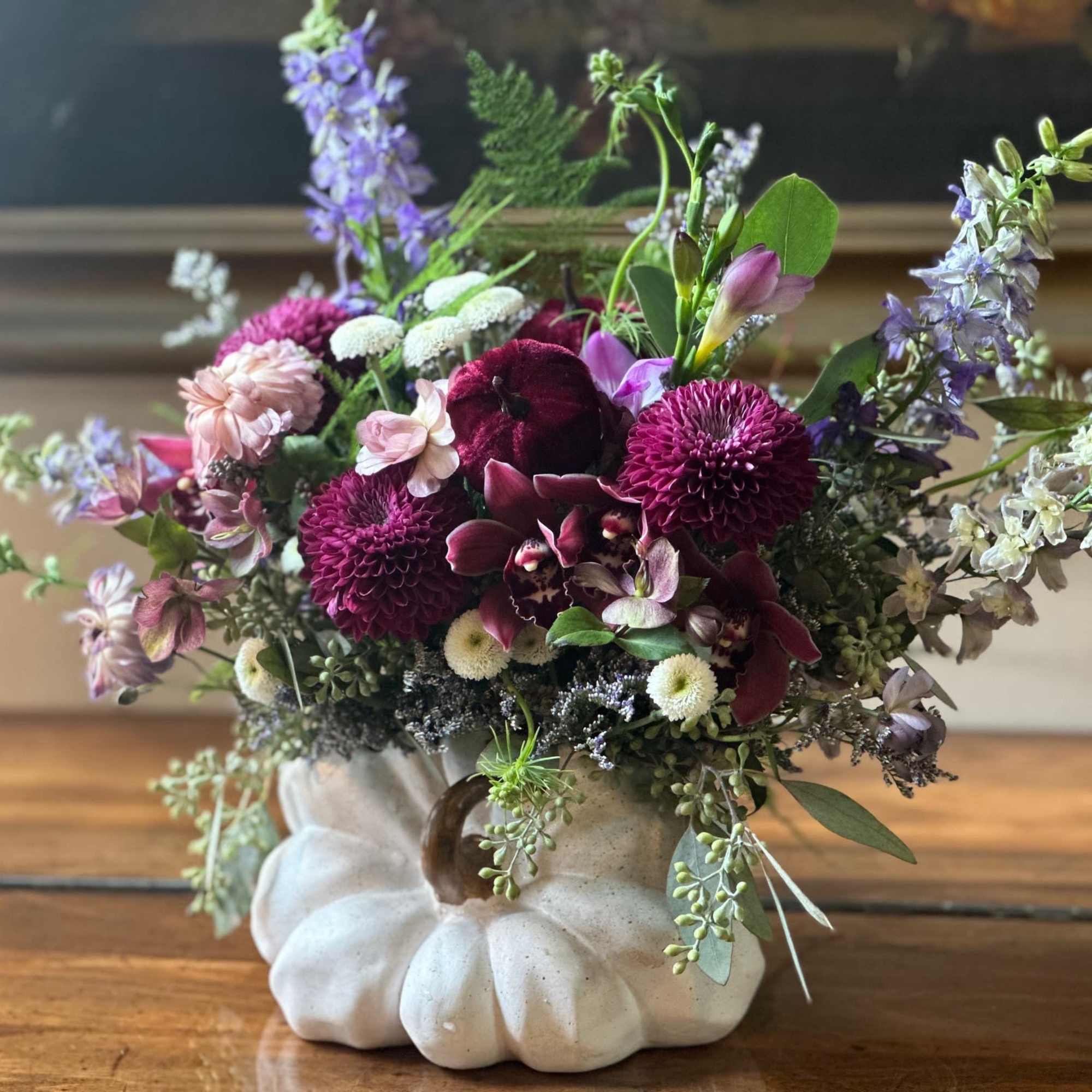 Celebrate the rich beauty of fall with our Autumn Enchantment Arrangement, artfully, photo 2 of 2