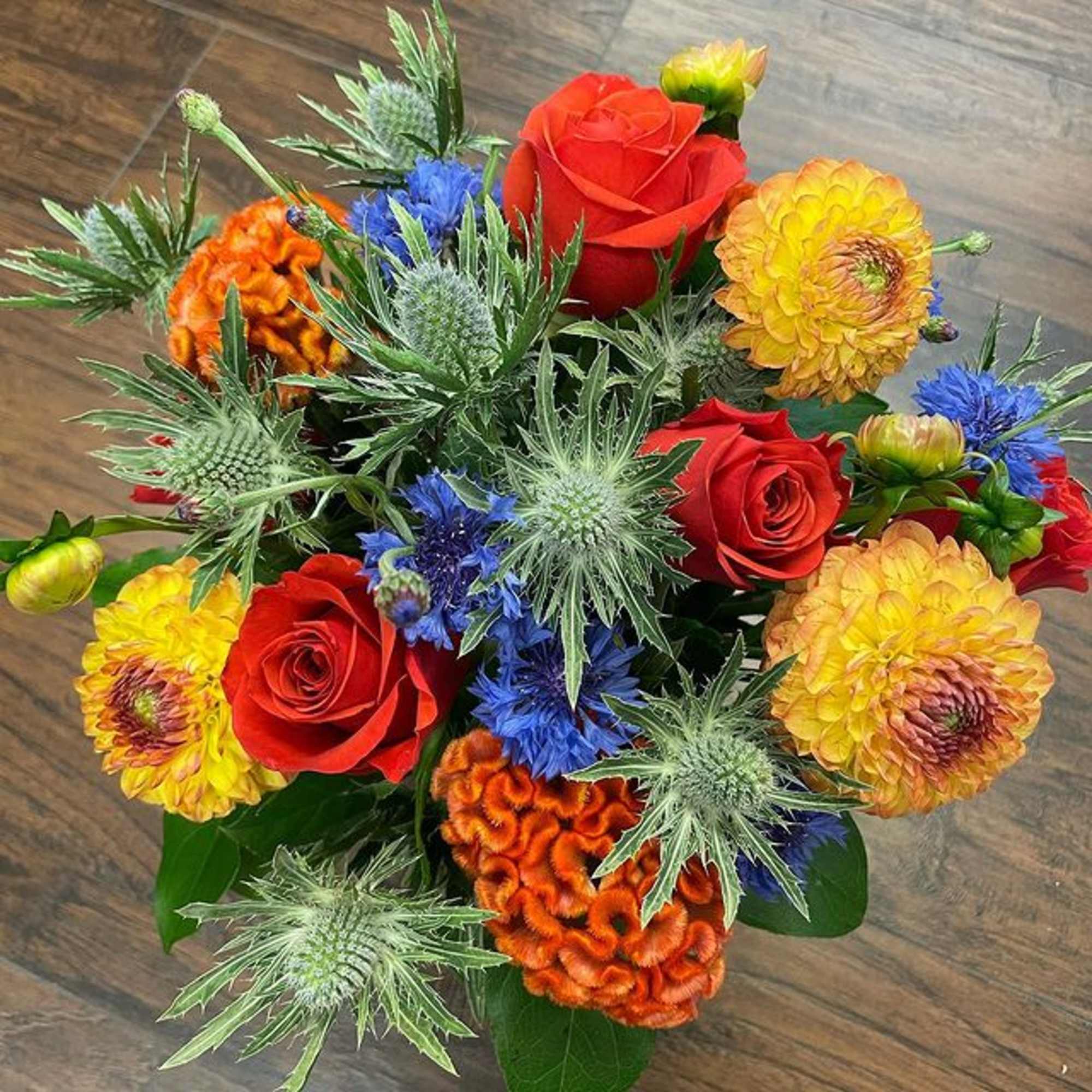 For those who love vibrant color and expressive design. This arrangement features, photo 4 of 4