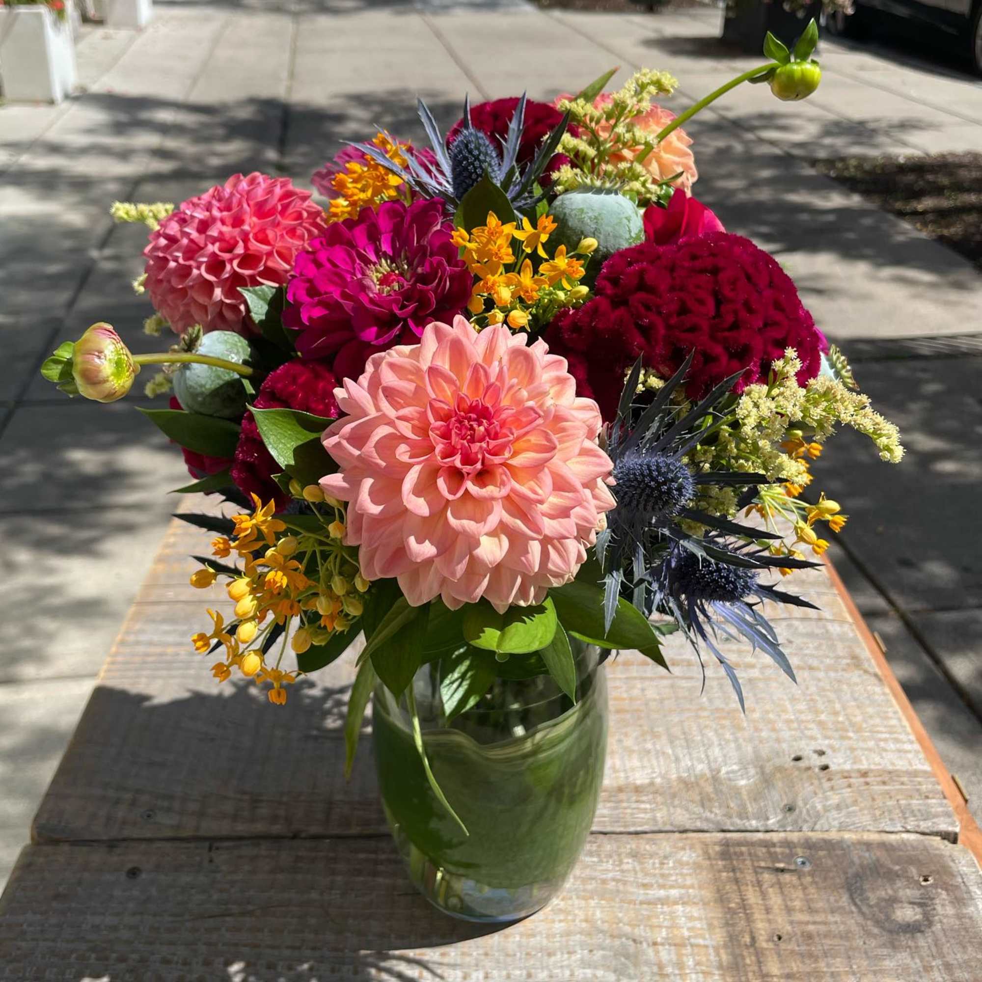 For those who love vibrant color and expressive design. This arrangement features, photo 3 of 4