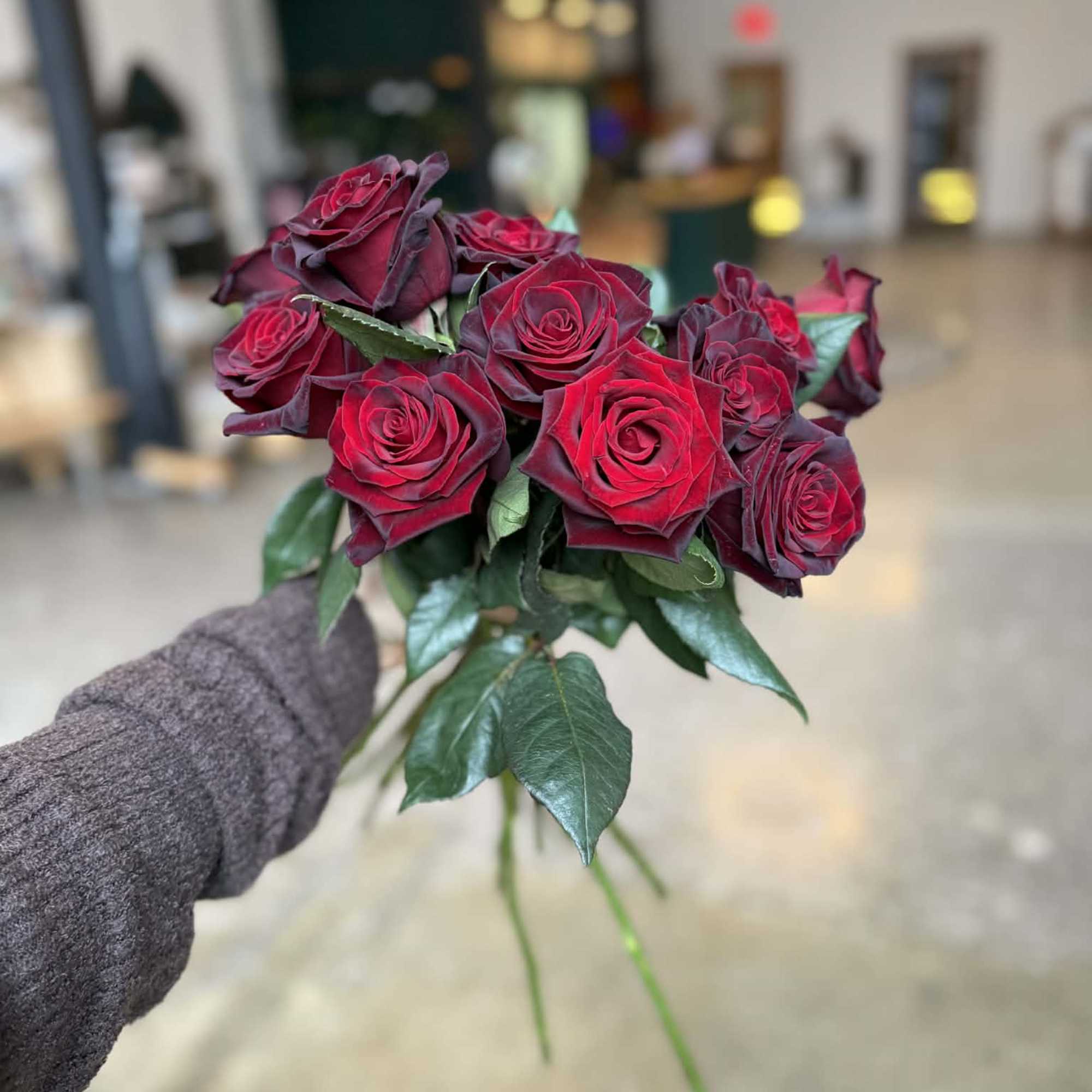Dark, dramatic, and undeniably romantic, our Black Baccara Roses are designed for