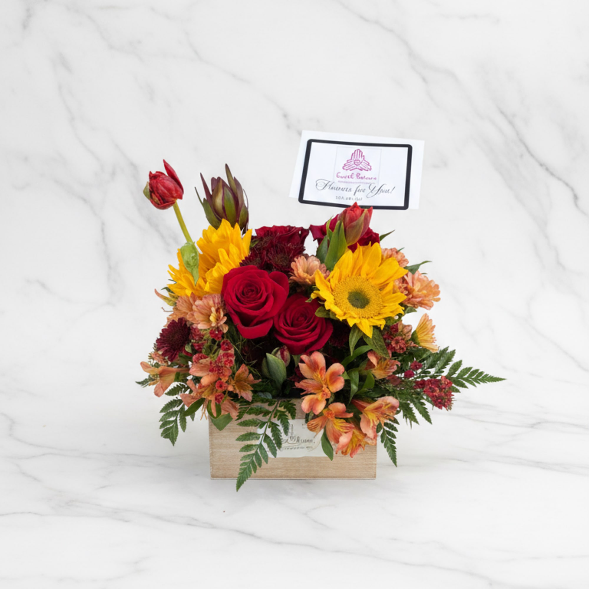 Bring warmth to your Thanksgiving table with our deluxe fall centerpiece&mdash;overflowing with, photo 2 of 2