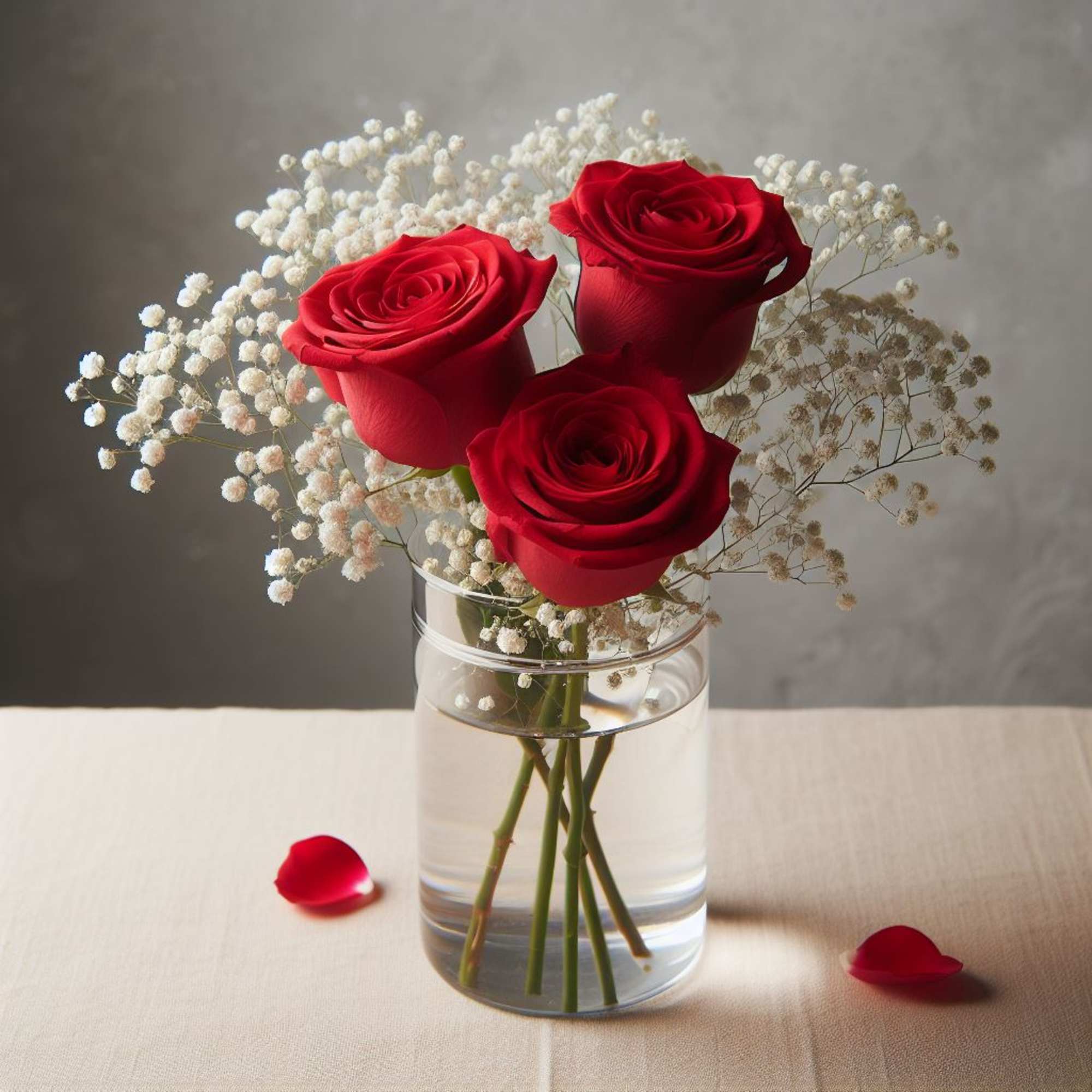 Send a cute and sweet red rose bud vase to your love, photo 3 of 3