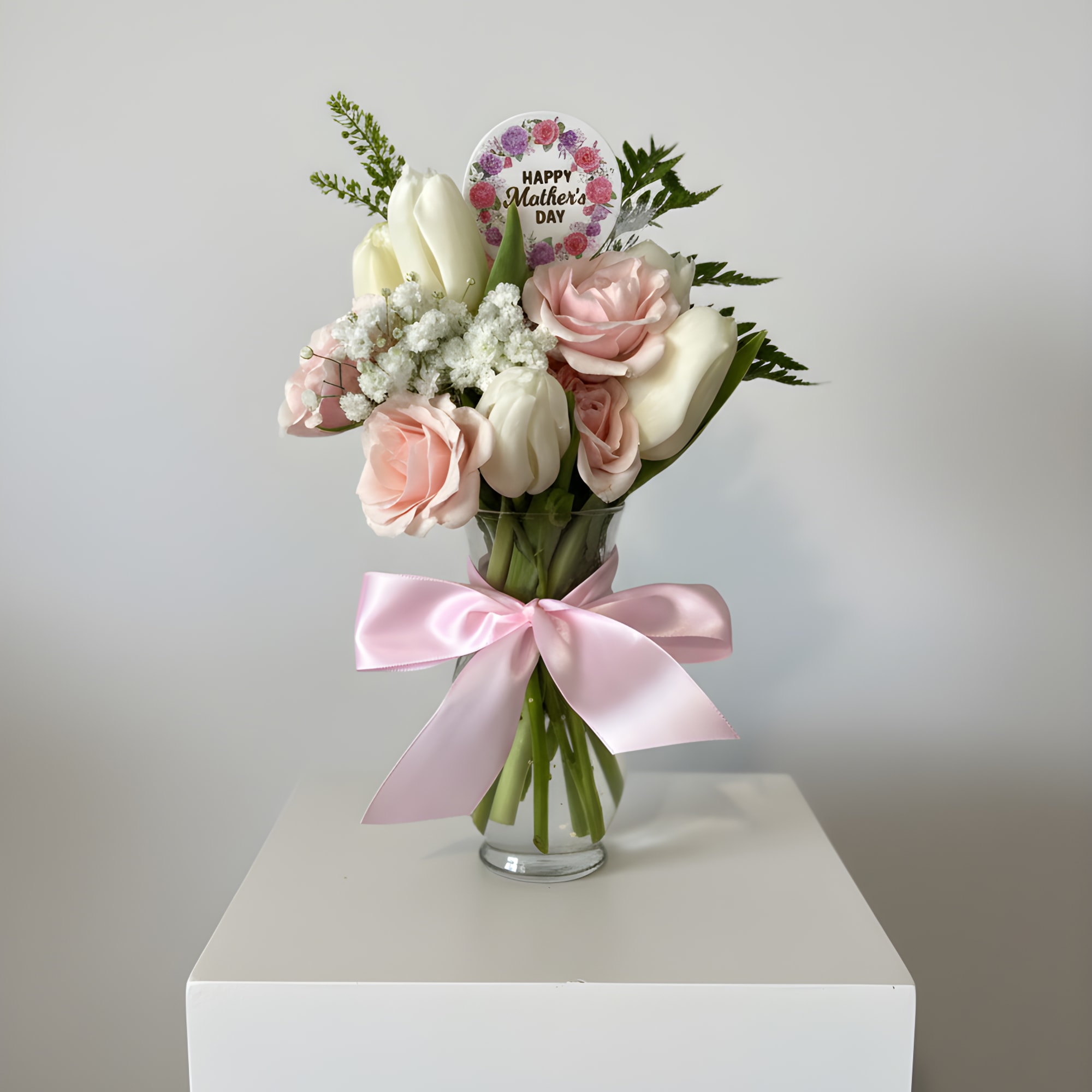 A delicate blend of grace and romance, our Blush Elegance Tulip &amp;