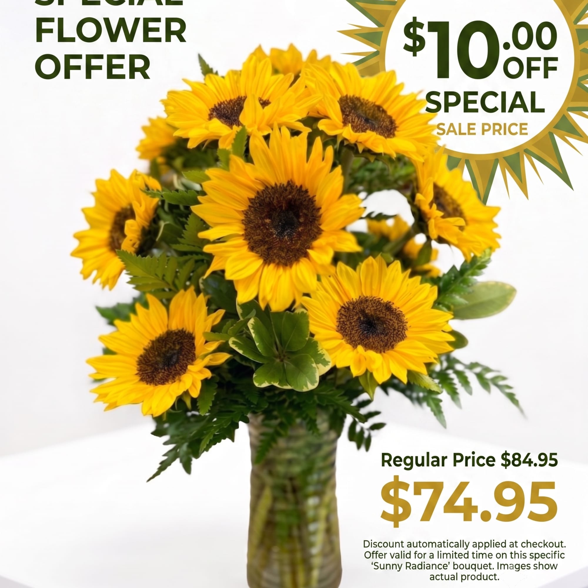 Brighten up a table, send get well wishes, or simply sprinkle sunshine