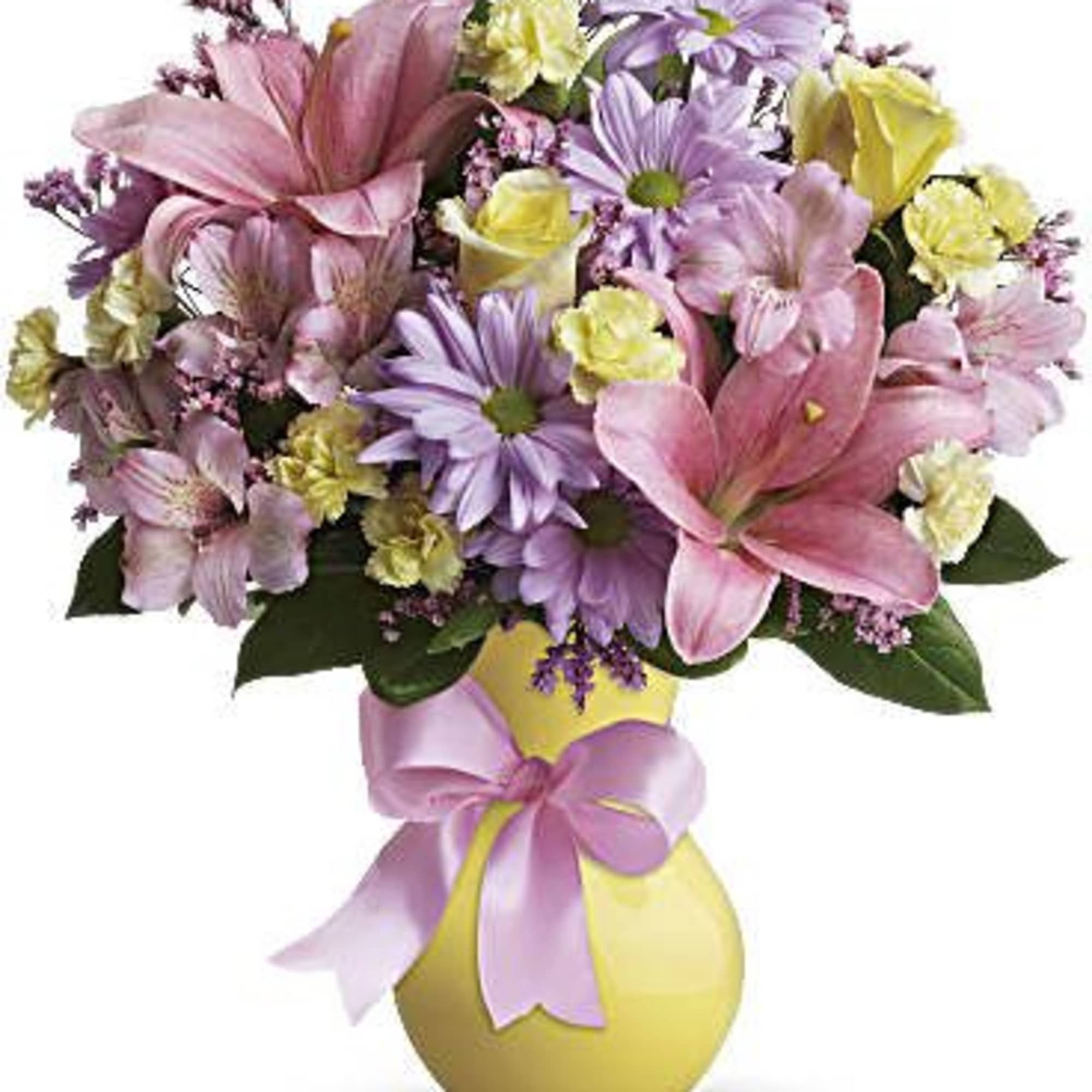 Pretty pastels and delicate flowers make this a feminine classic for your