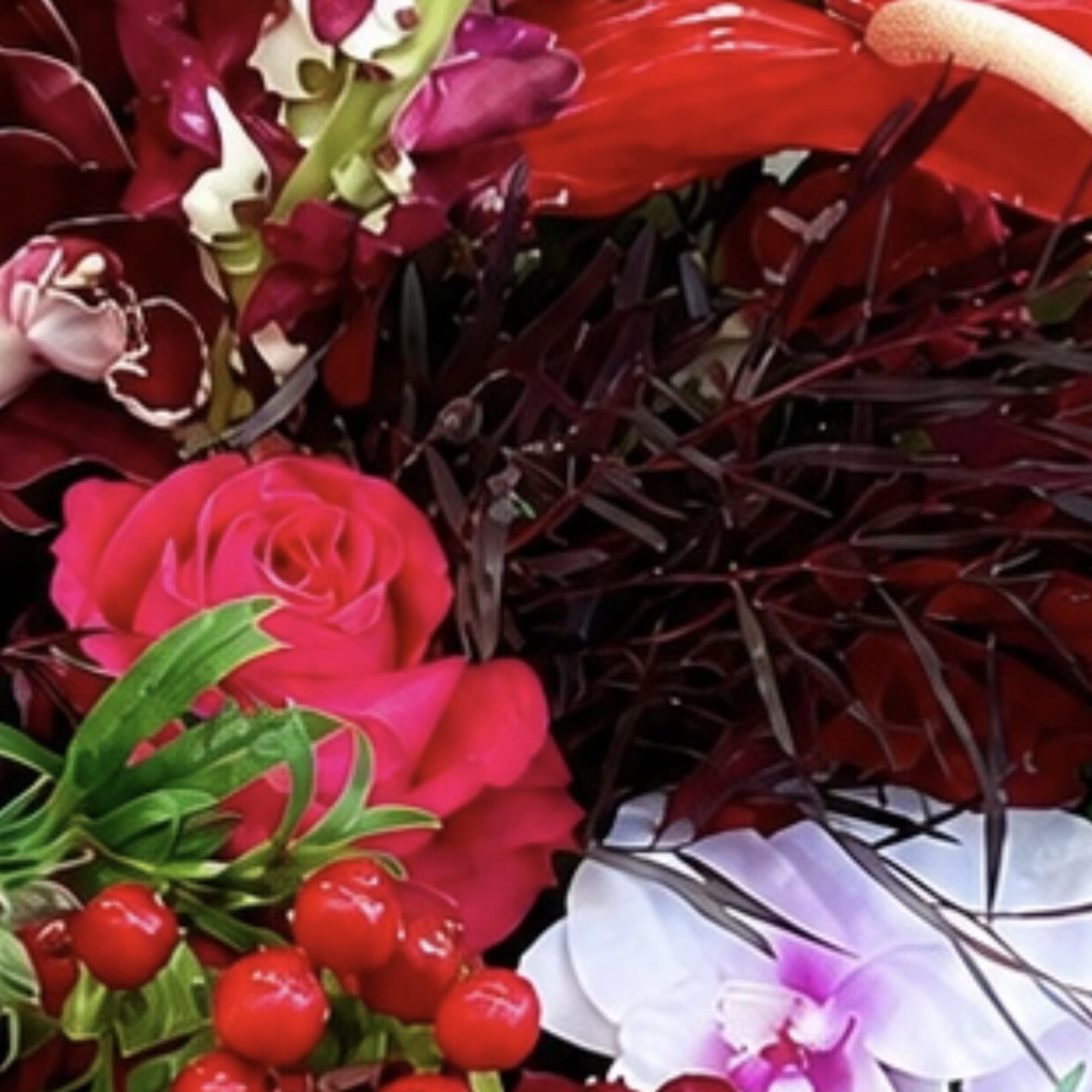 A lush, high-impact arrangement crafted for love and celebration-this preorder-only flower arrangement, photo 2 of 2