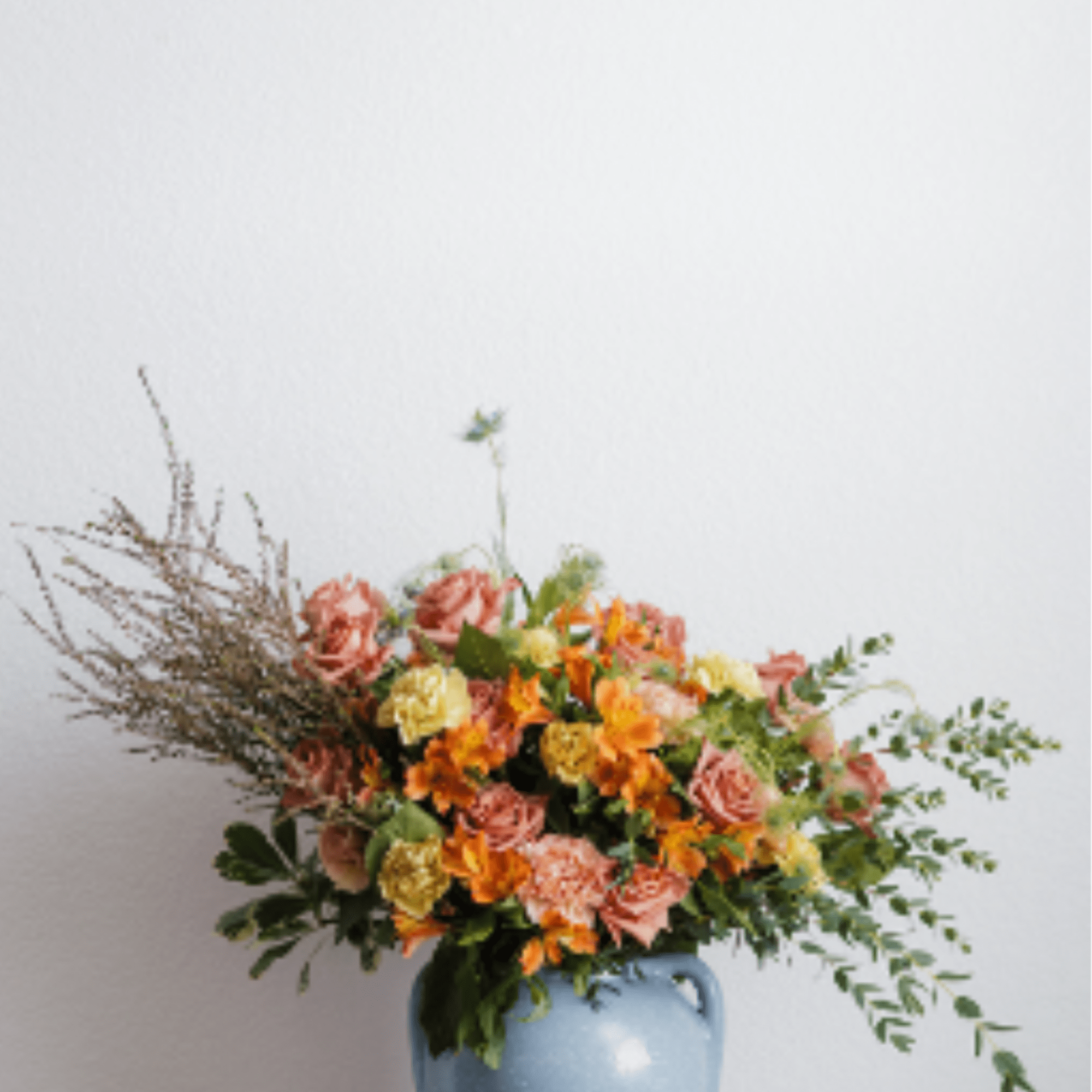 A loose, garden-fresh bouquet inspired by Jan Brueghel's "Flowers in a Vase"