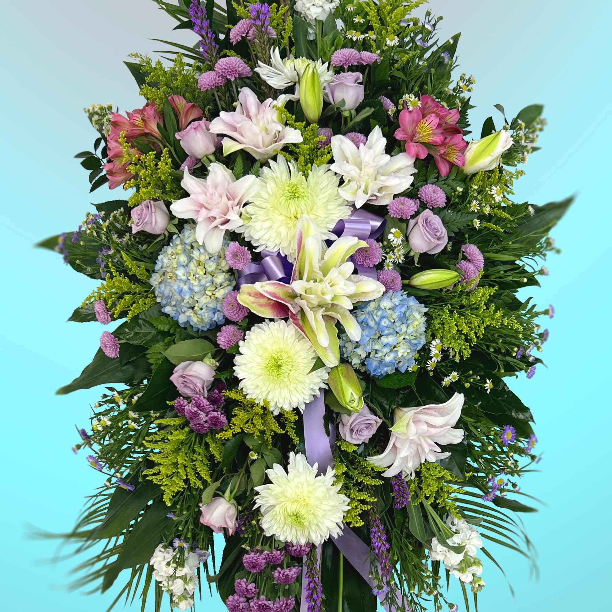 A bountiful collection of various colors and hues from roses, hydrangeas, and