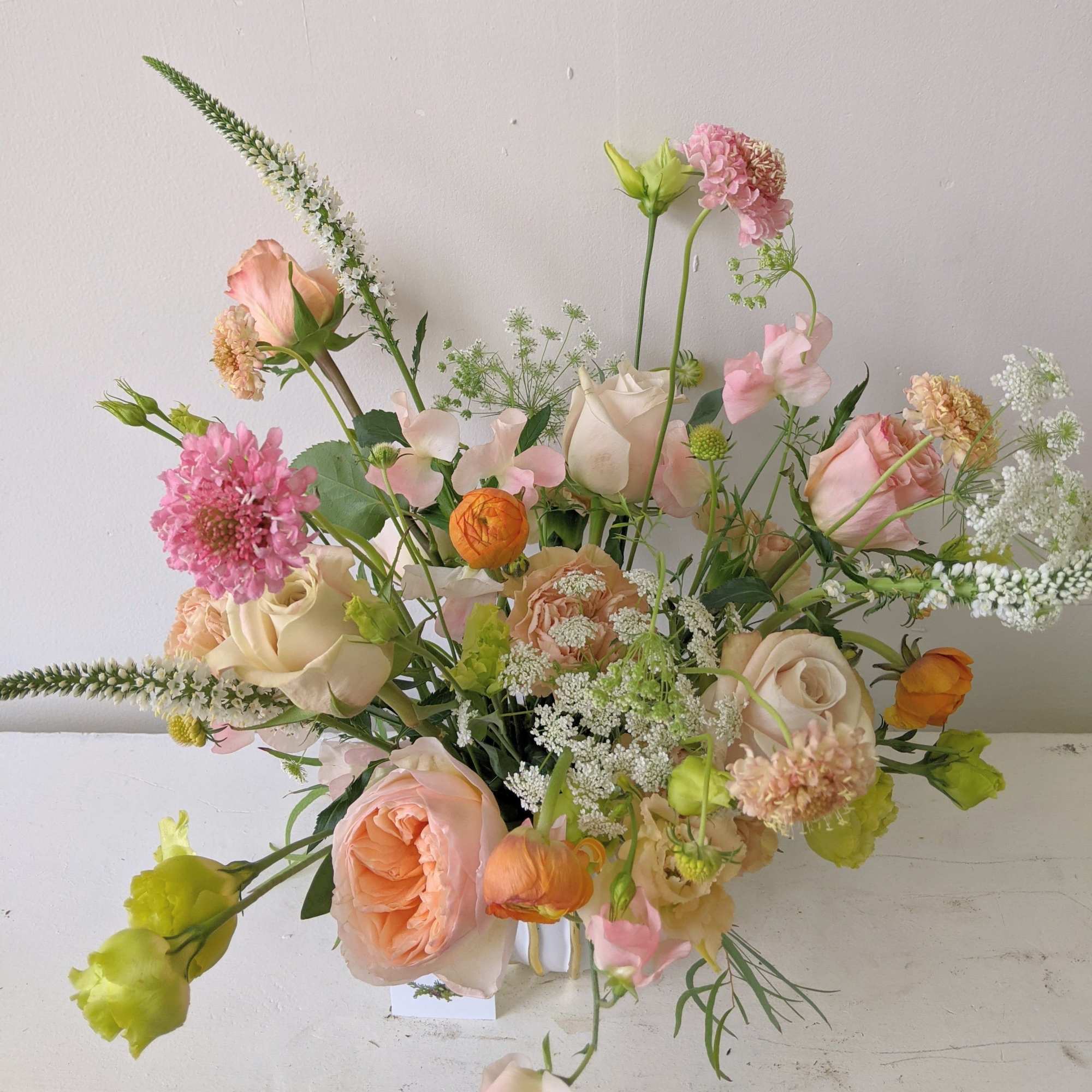 A light and airy arrangement to remind you of the sweet summer
