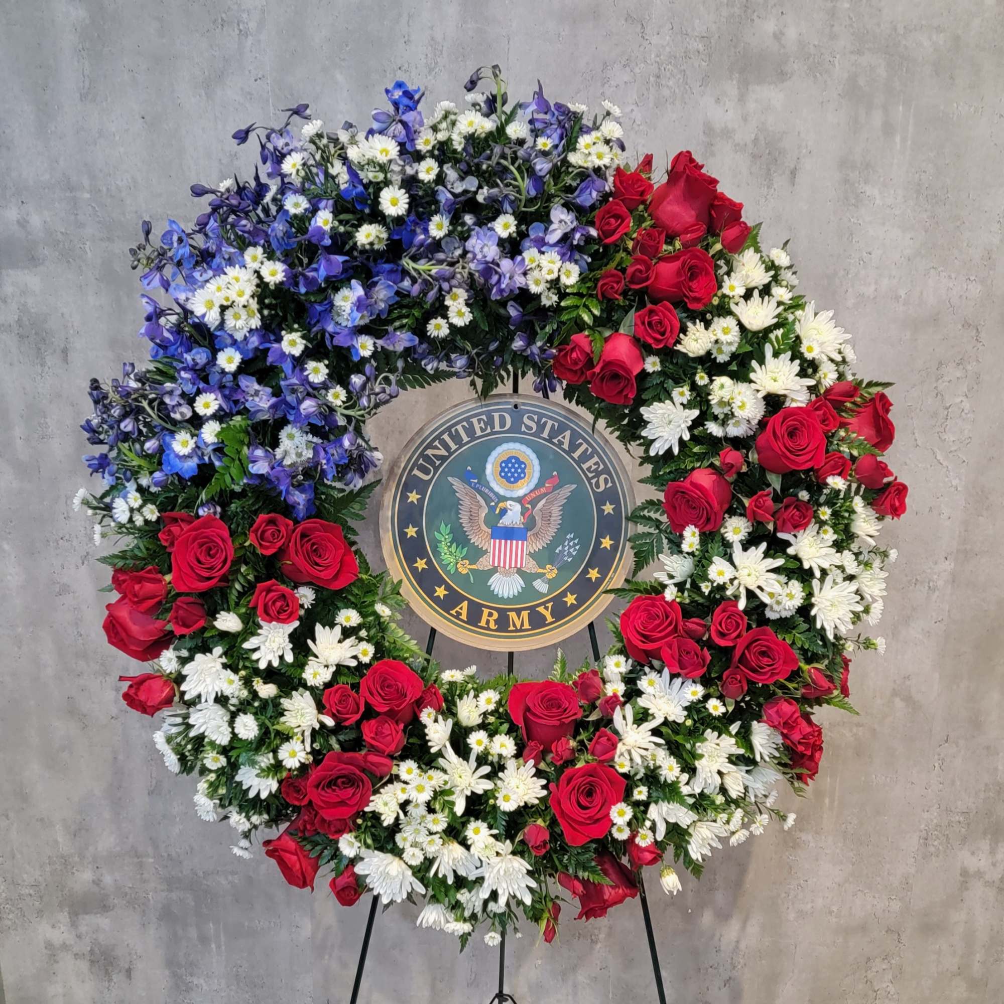 Hero's Emblem Wreath in Albuquerque, NM | Flowers by Zach-Low