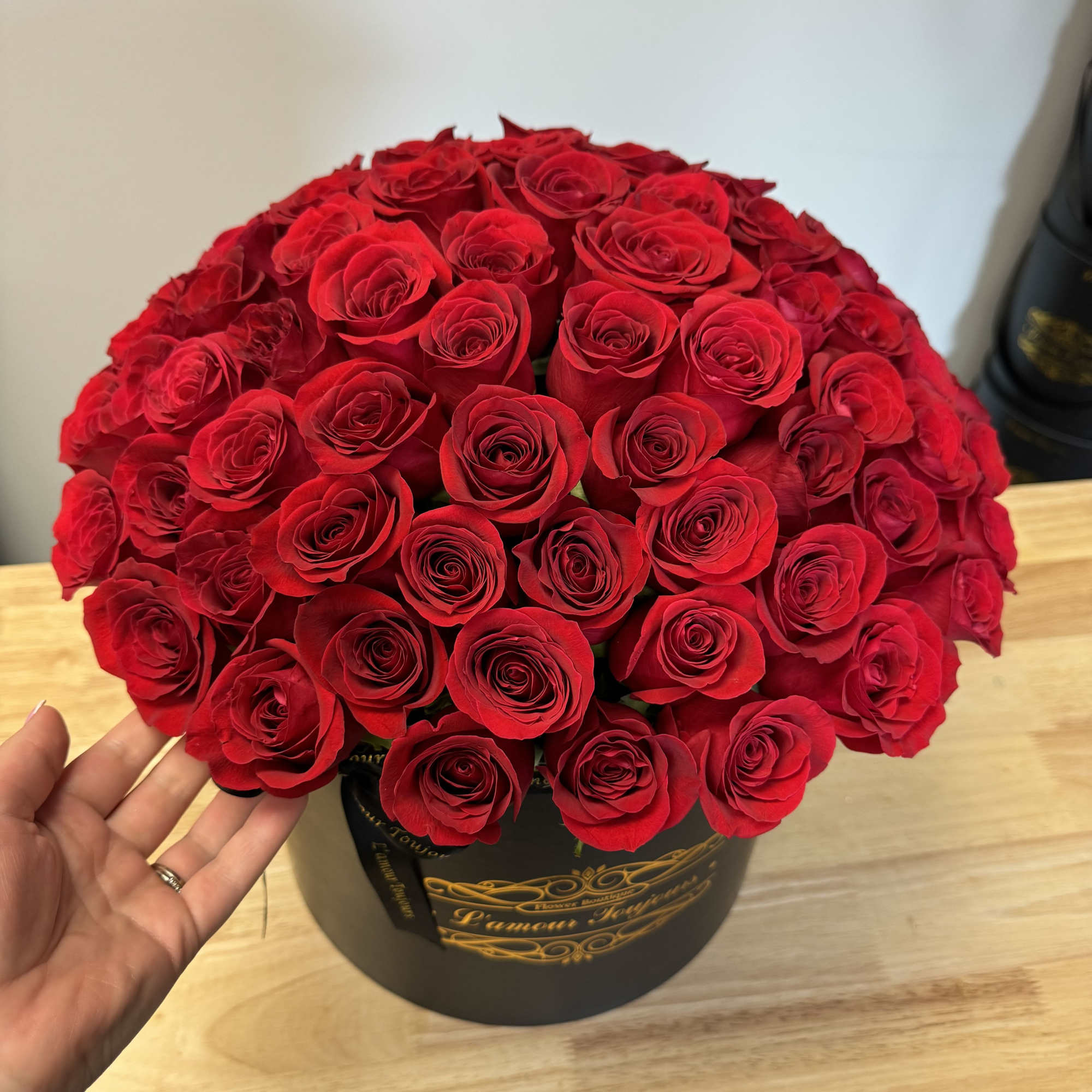 75 Premium roses in a Signature Box, photo 2 of 2
