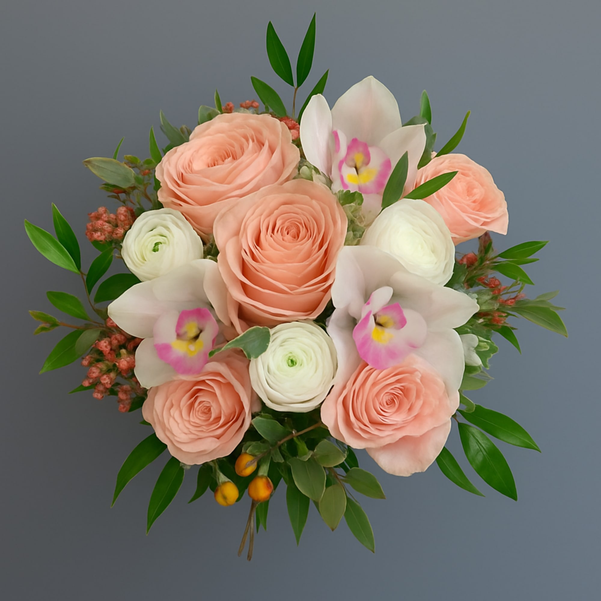 Handcrafted bouquet of roses perfect for Homecoming and Prom.  This timeless