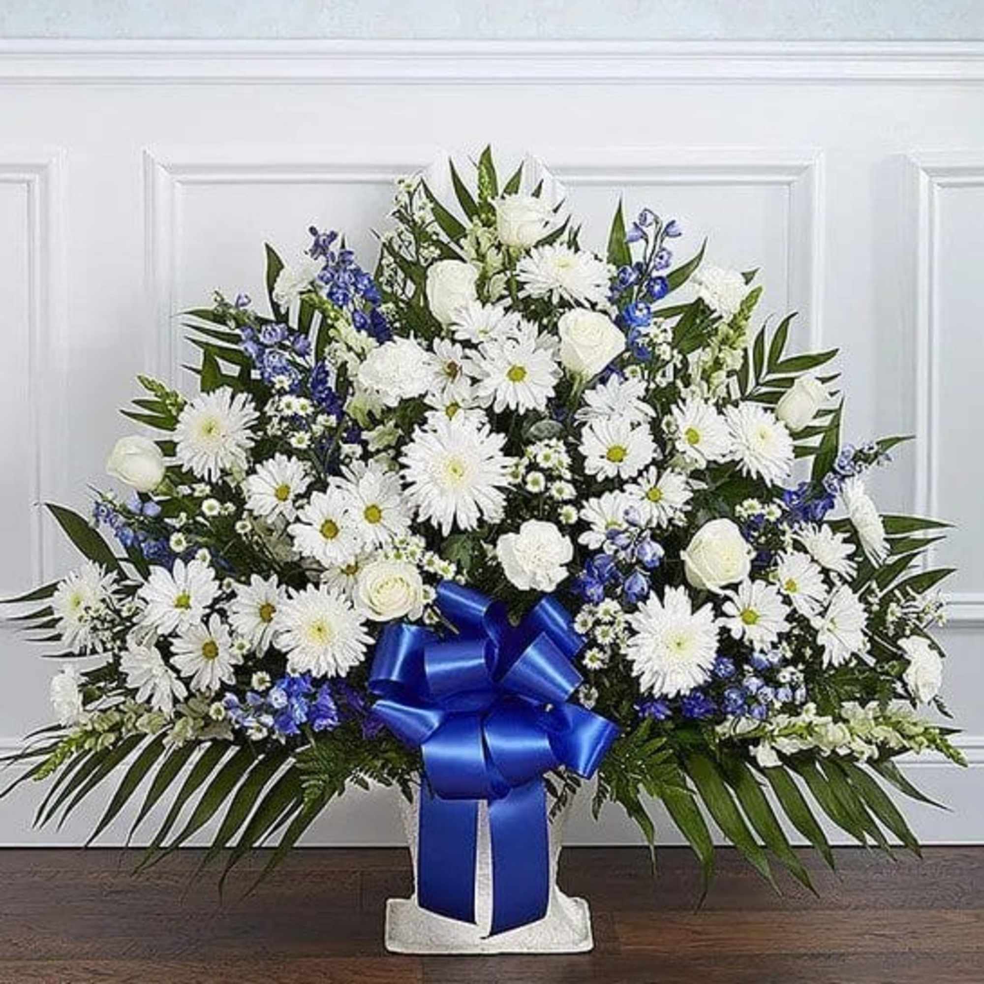 Offer the peace and tranquility that comes from classic blue and white